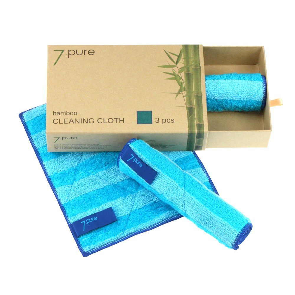 Ein neues Produkt ist eingetroffen 7pure Spültuch Putzlappen) Blau x & Stück, Putzlappen 3 25 Bambus Putztücher, 20 cm, (3