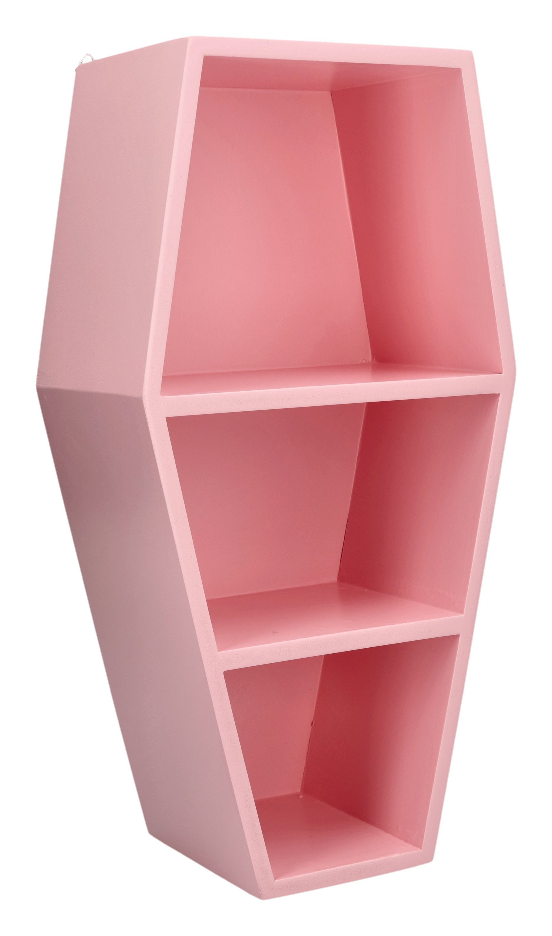 Figuren Shop GmbH Wandregal Sarg Regal Pink – Gothic Wandregal Hängeregal 4 günstig online kaufen
