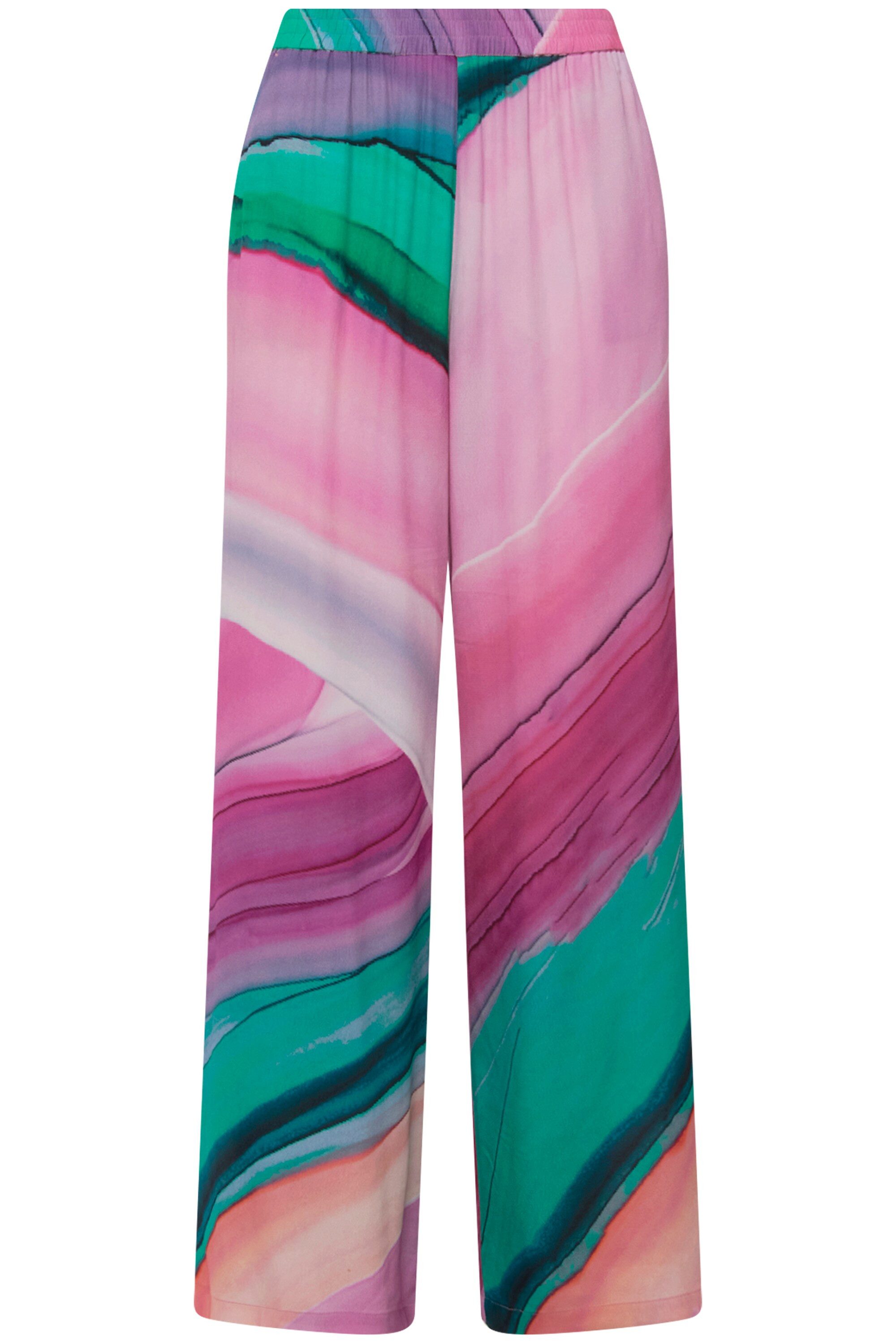 Ulla Popken Schlupfhose Hose Farbverlauf weites günstig online kaufen