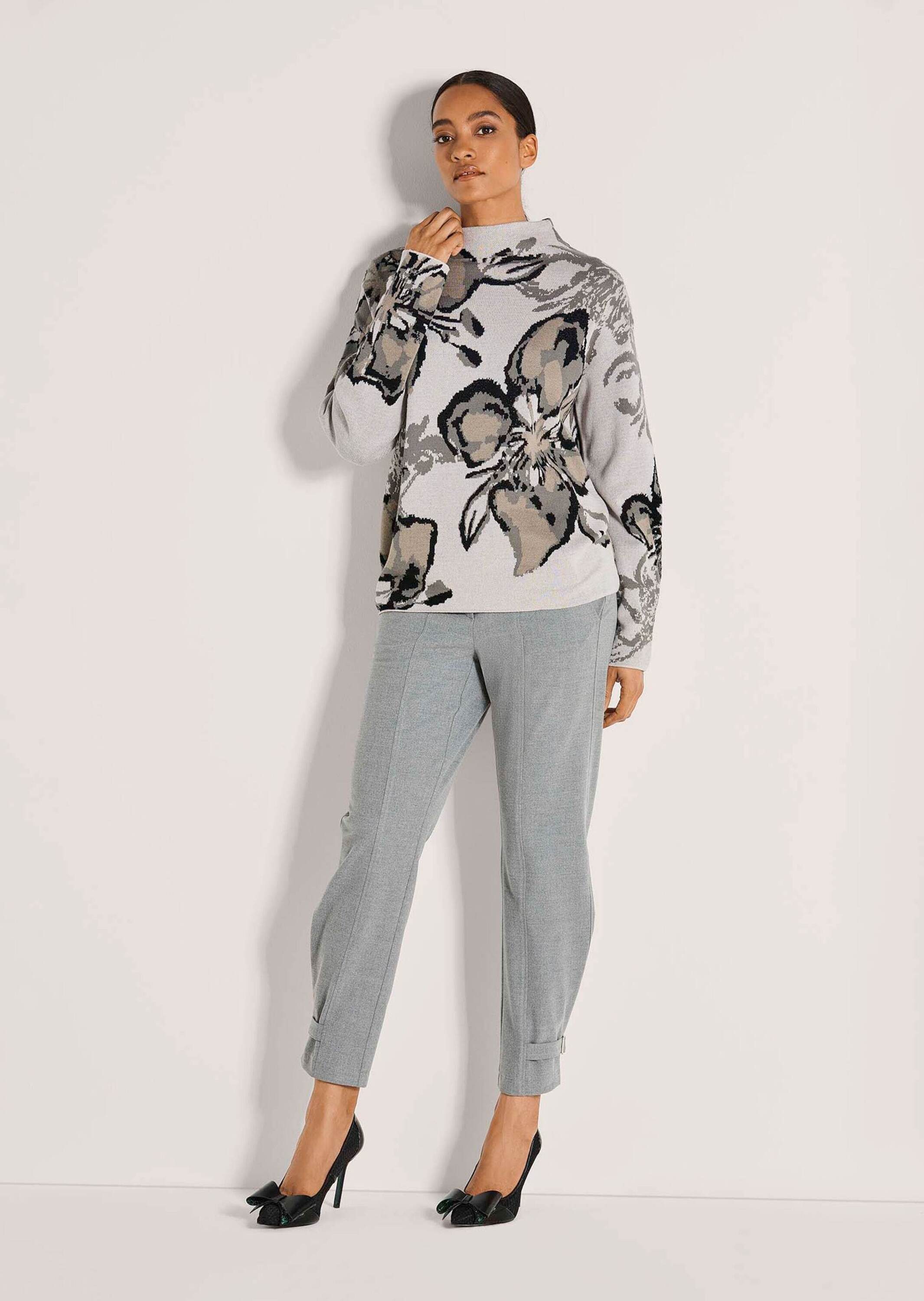 MADELEINE Langarmshirt Langarm Pullover mit floralem günstig online kaufen