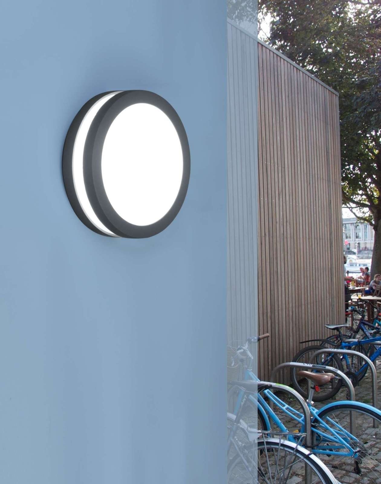 LUTEC Außen-Wandleuchte Lutec Paris Wandlampe Aussenlampe Aussenleuchte Silber 3172 S Si Esl