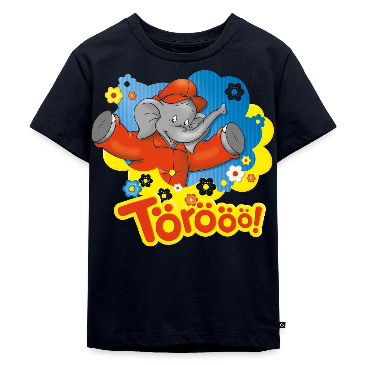 T-Shirt Benjamin Blümchen Trötet Töröö Und Winkt Kinder Premium T-Shirt