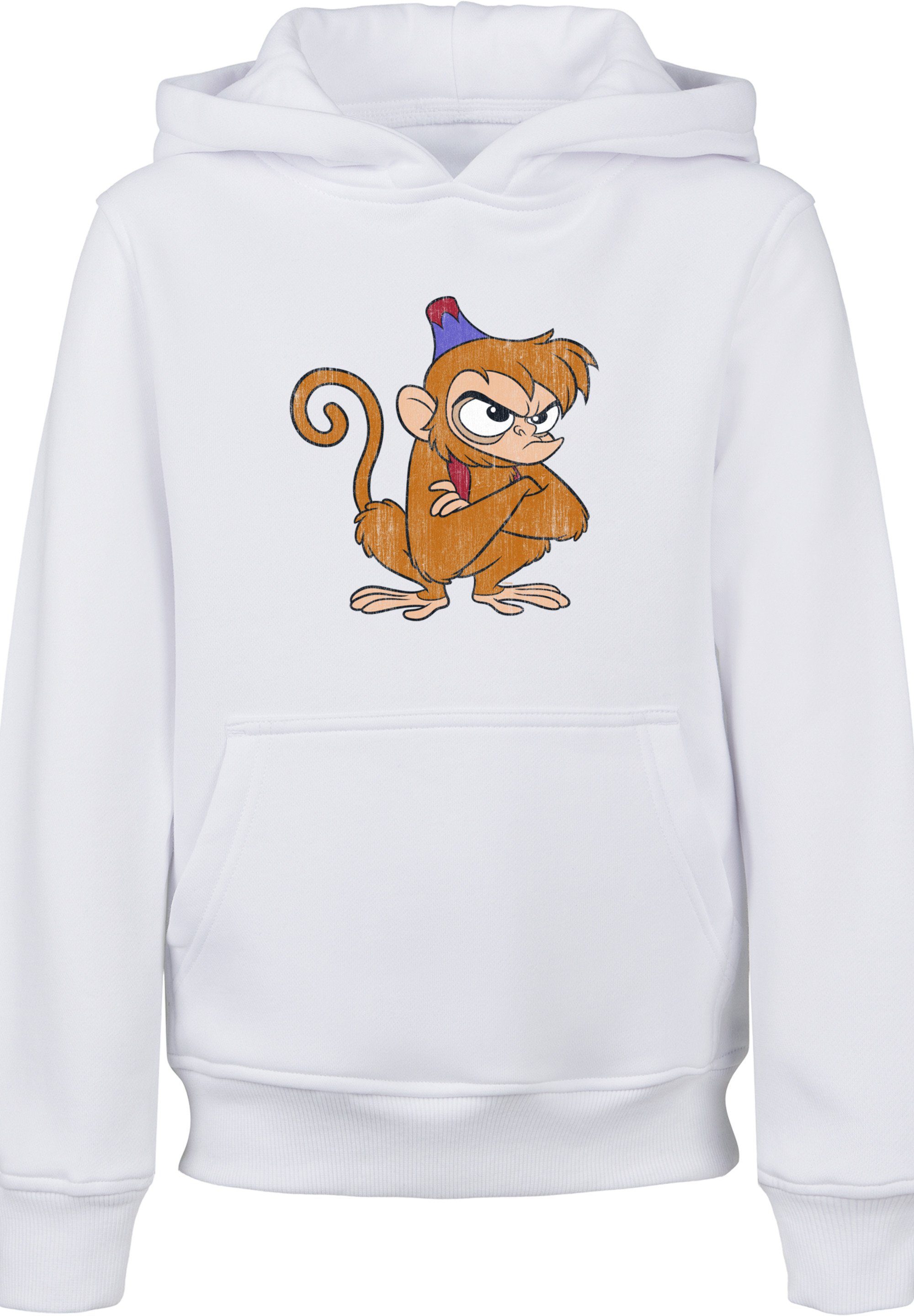 F4NT4STIC Hoodie Kinder Disney Abu with Kids Classic (1-tlg) Aladdin Angry Basic Hoody white