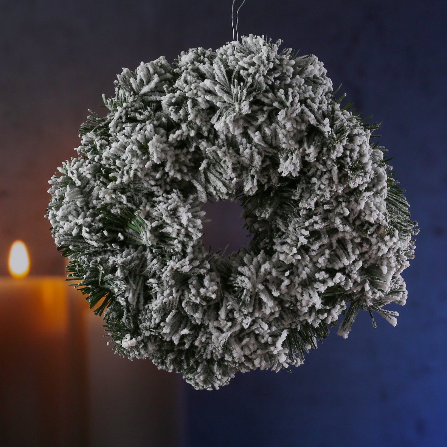 MARELIDA Dekokranz Tannenkranz Türkranz Kunstkranz mit Schneeoptik D: 35cm günstig online kaufen