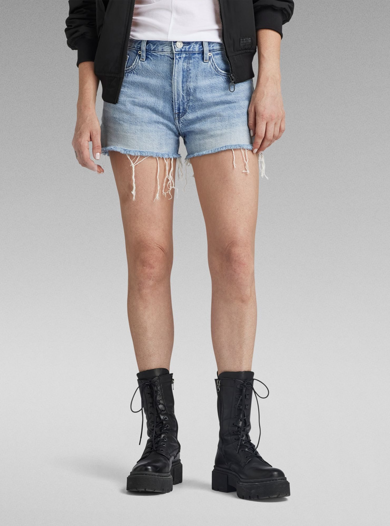 5-Pocket-Hose True Shorts Raw Edge