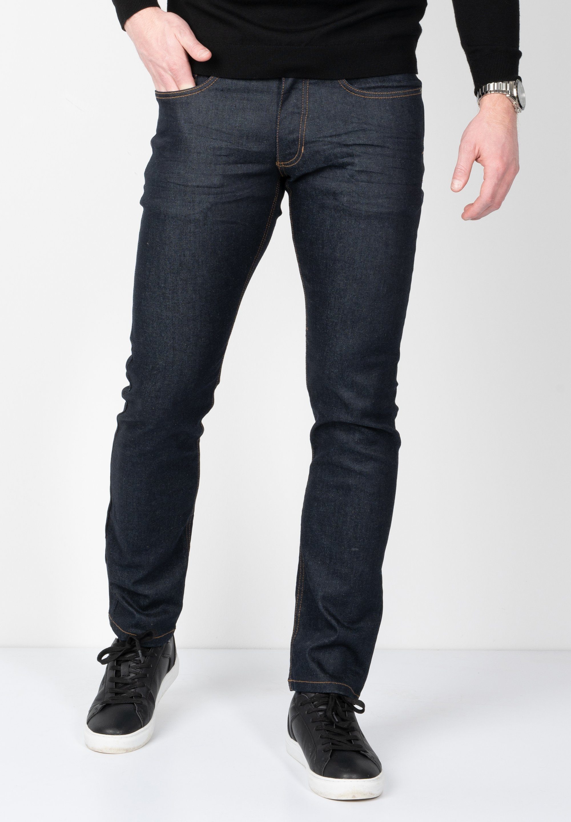 SUNWILL Straight-Jeans Super Stretch in Fitted Fit blue dark