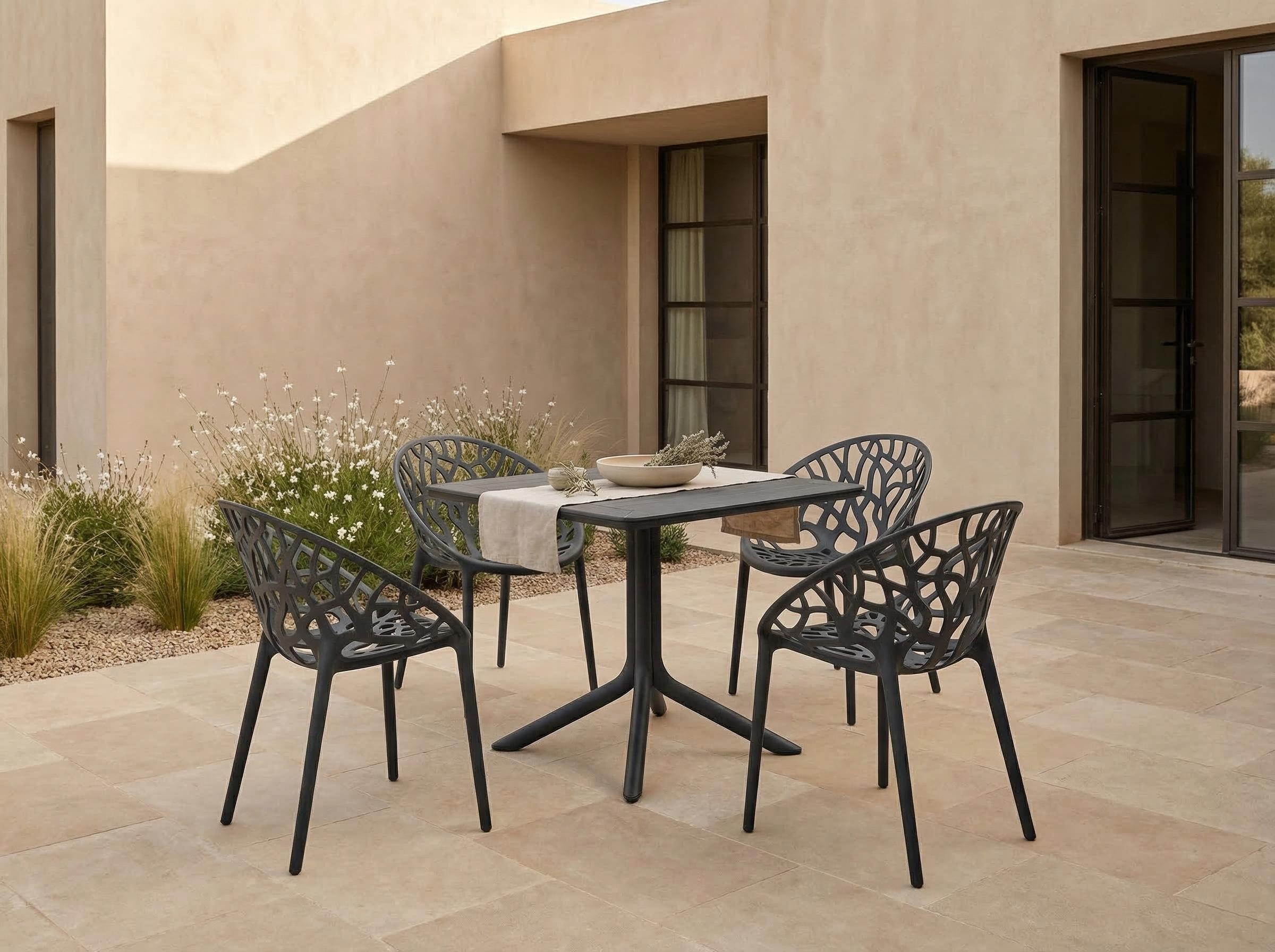 faee Gartenstuhl Levanzo, aus Kunststoff, filigranes Design