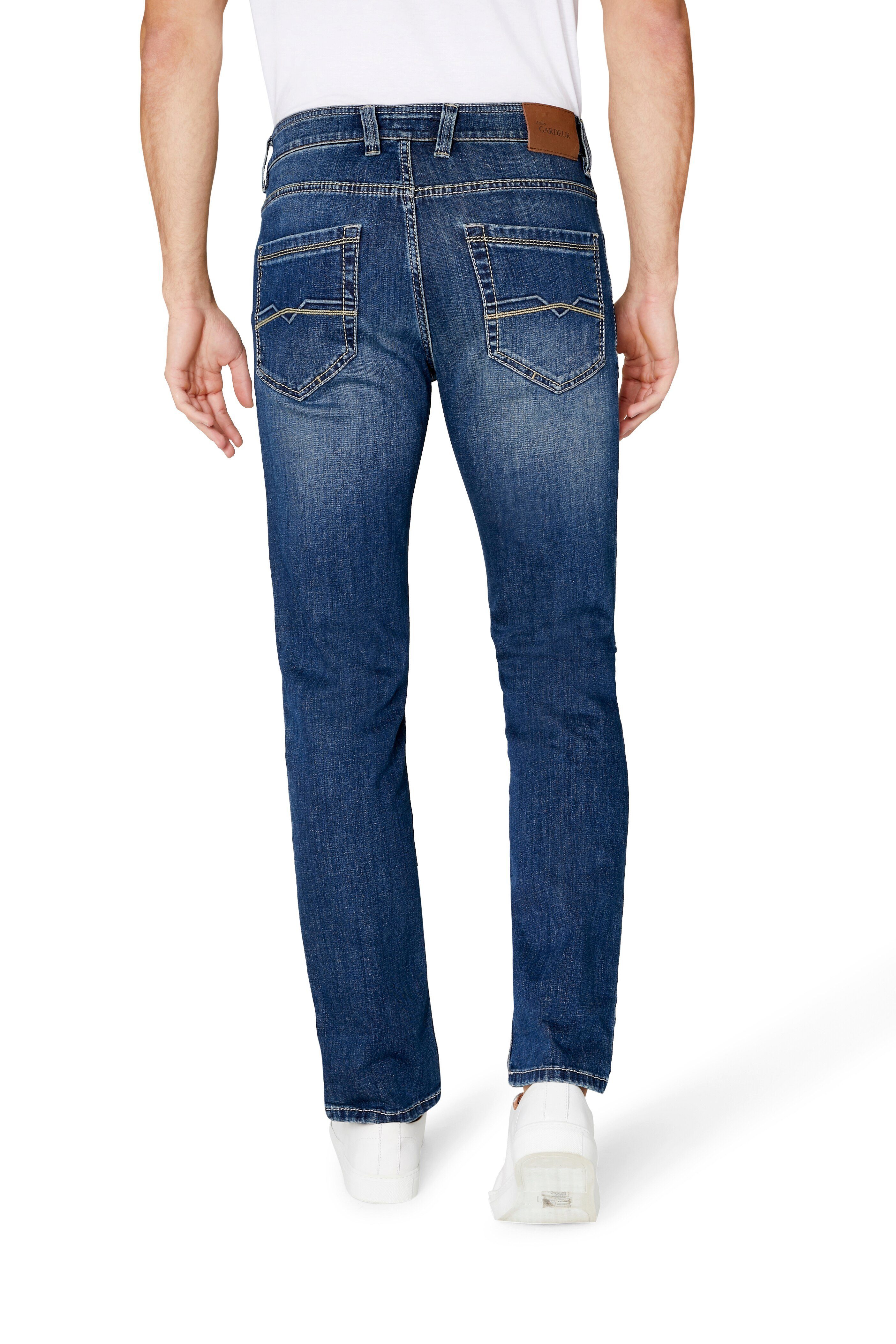 Atelier GARDEUR 5-Pocket-Jeans ATELIER GARDEUR BATU mid blue used 2-0-71001-67 - SUPERFLEX DENIM