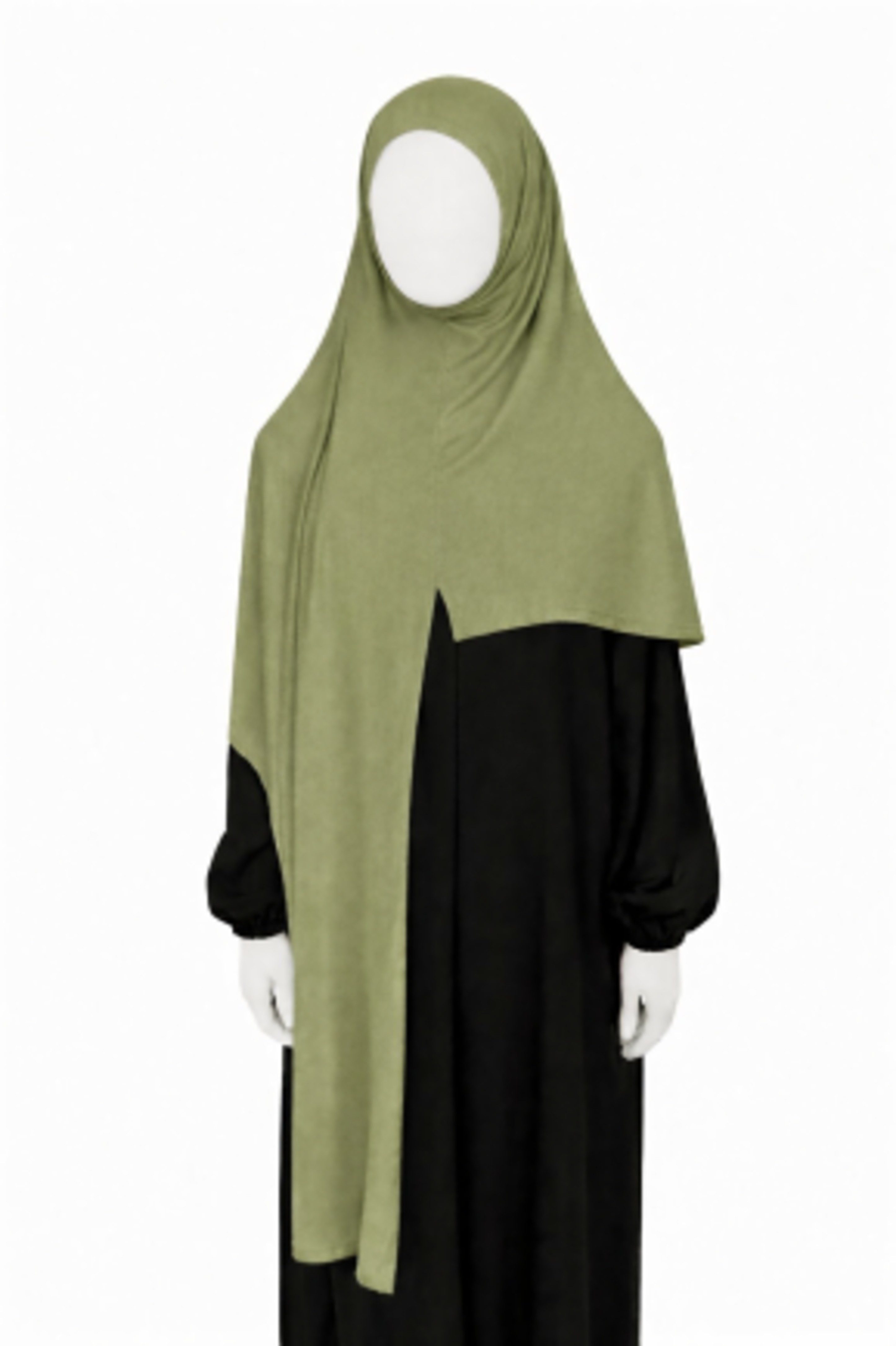 Aymasal Hijab Easy Jersey Hijab to-go Kopftuch Schal Tuch Islam Extra lang 180x70 (Einzelstück, 1-St., Einzelartikel) Easy Hijab mit Frontnaht aus Viskose Stretch Komfort