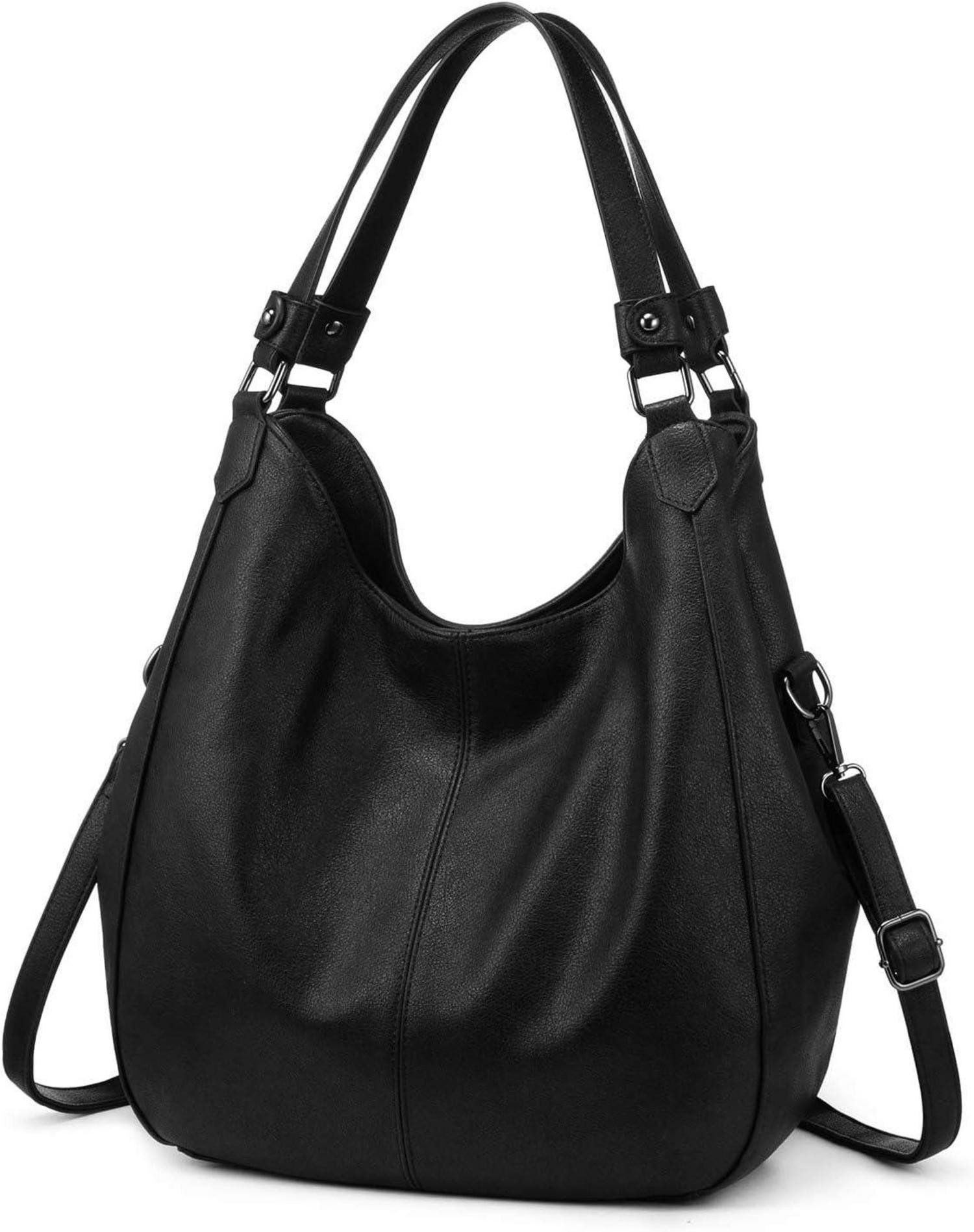Schultertasche Damen Handtasche Shopper Vintage Groß Lederimitat Umhängetasche