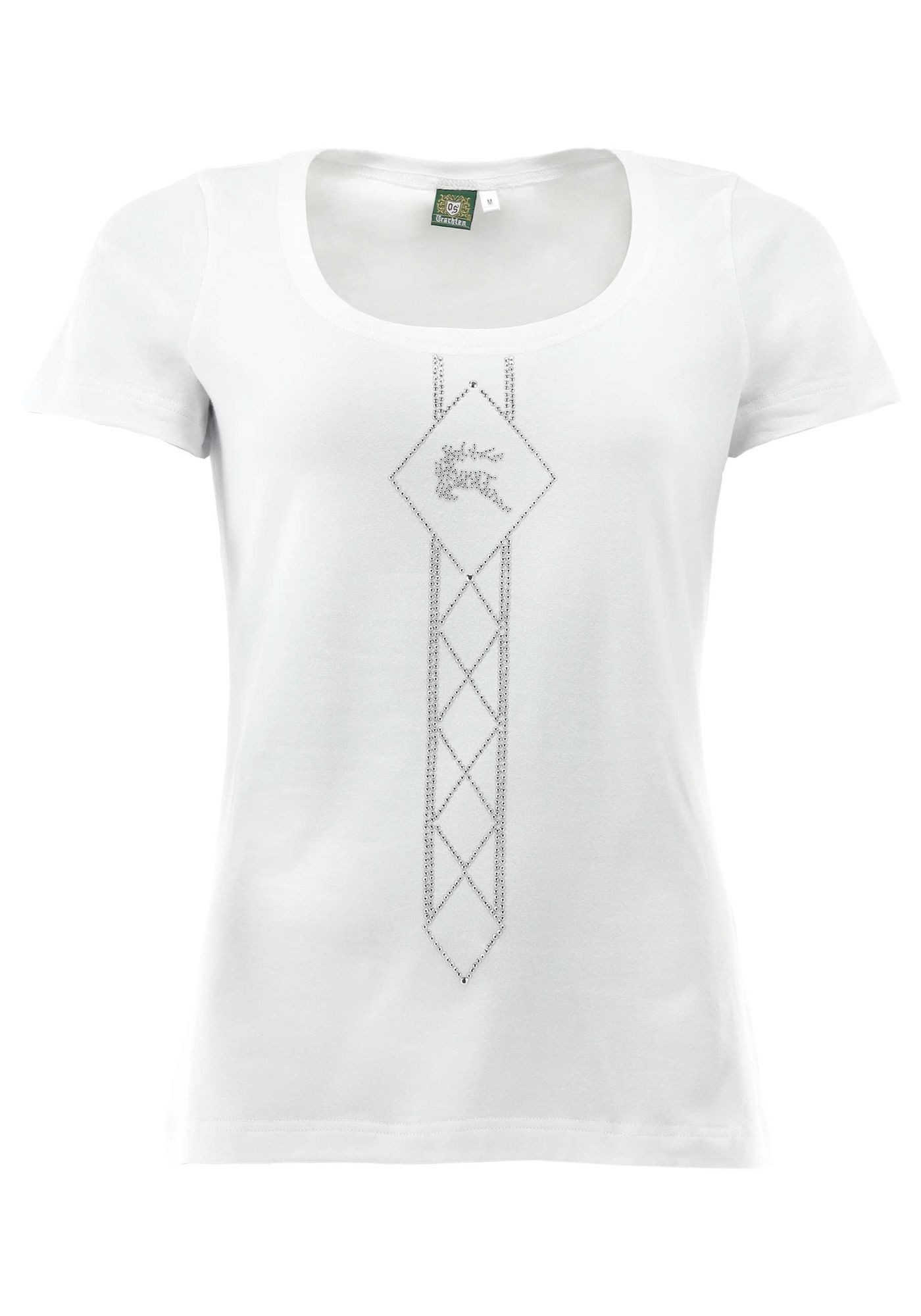 OS Trachten T-Shirt Dularo Tailliert, Rundhalsausschnitt, günstig online kaufen