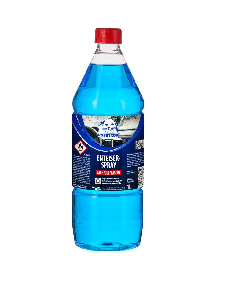 Robbyrob Scheibenfrostschutz Robbyrob Scheibenenteiser-Spray Nachfüllflasche 1L