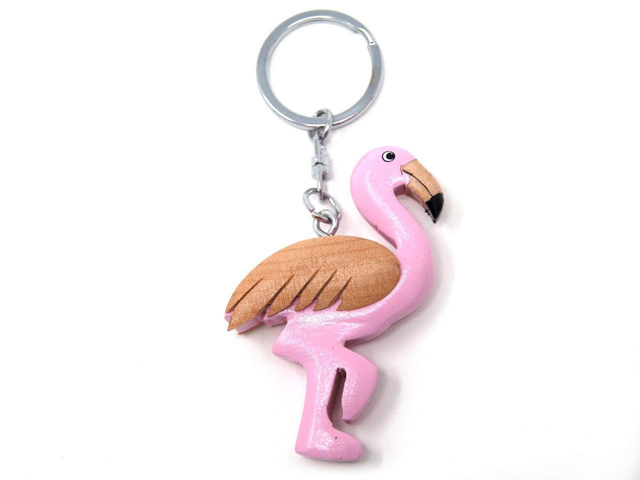 Cornelißen Schlüsselanhänger Schlüsselanhänger aus Holz - Flamingo | Schlüsselanhänger