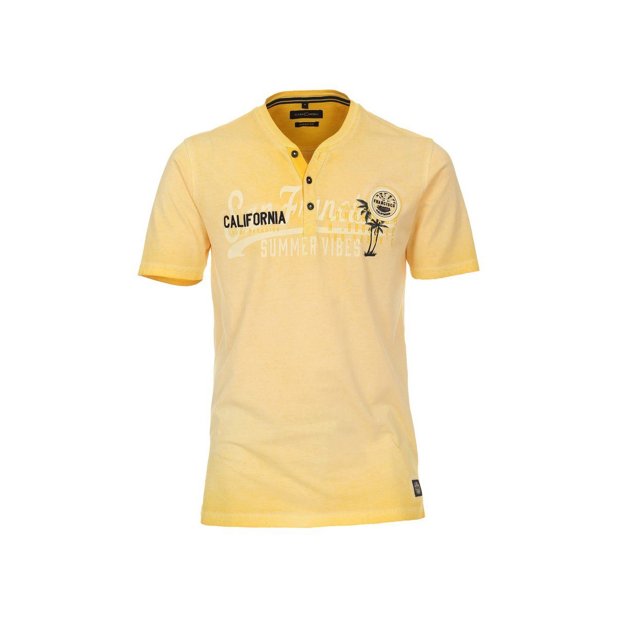 VENTI T-Shirt gelb regular (1-tlg)