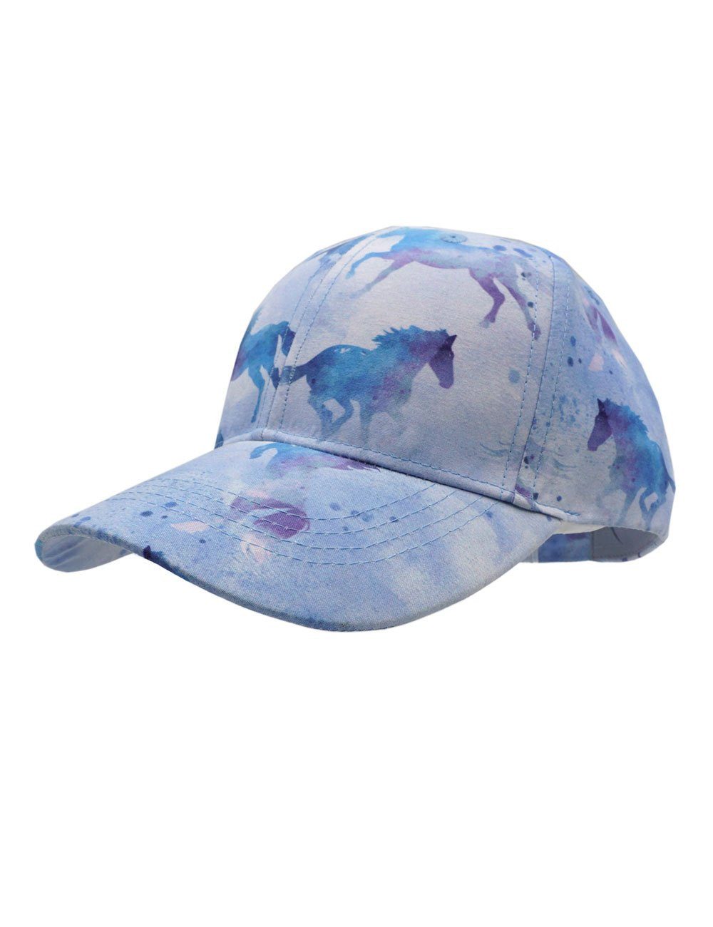 MAXIMO Baseball Cap KIDS GIRL-Cap 'aqua horse', Metallverschluß