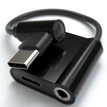 JAMEGA USB Typ C auf 3,5mm AUX Adapter USB C zu Klinke 2 in 1 Ladekabel Audio-Adapter