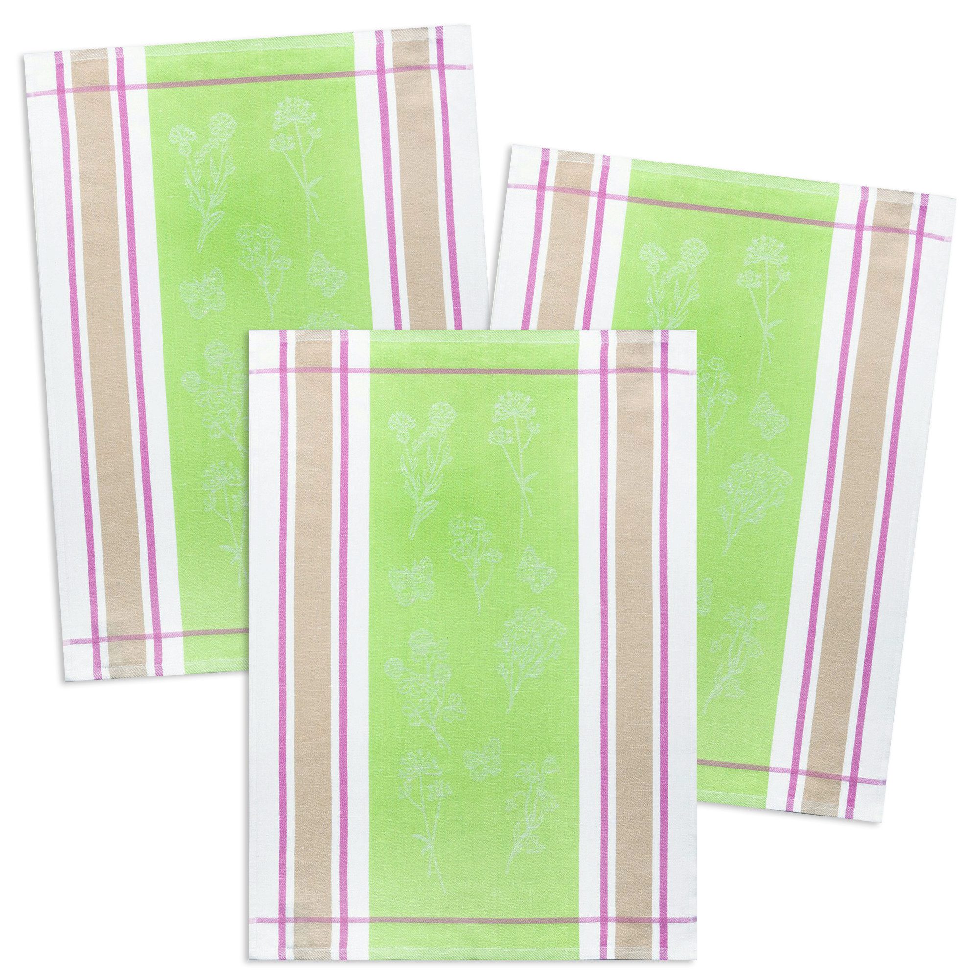 Kracht Geschirrtuch Wildblumen, (Set, 3-tlg., 3-teilig), günstig online kaufen