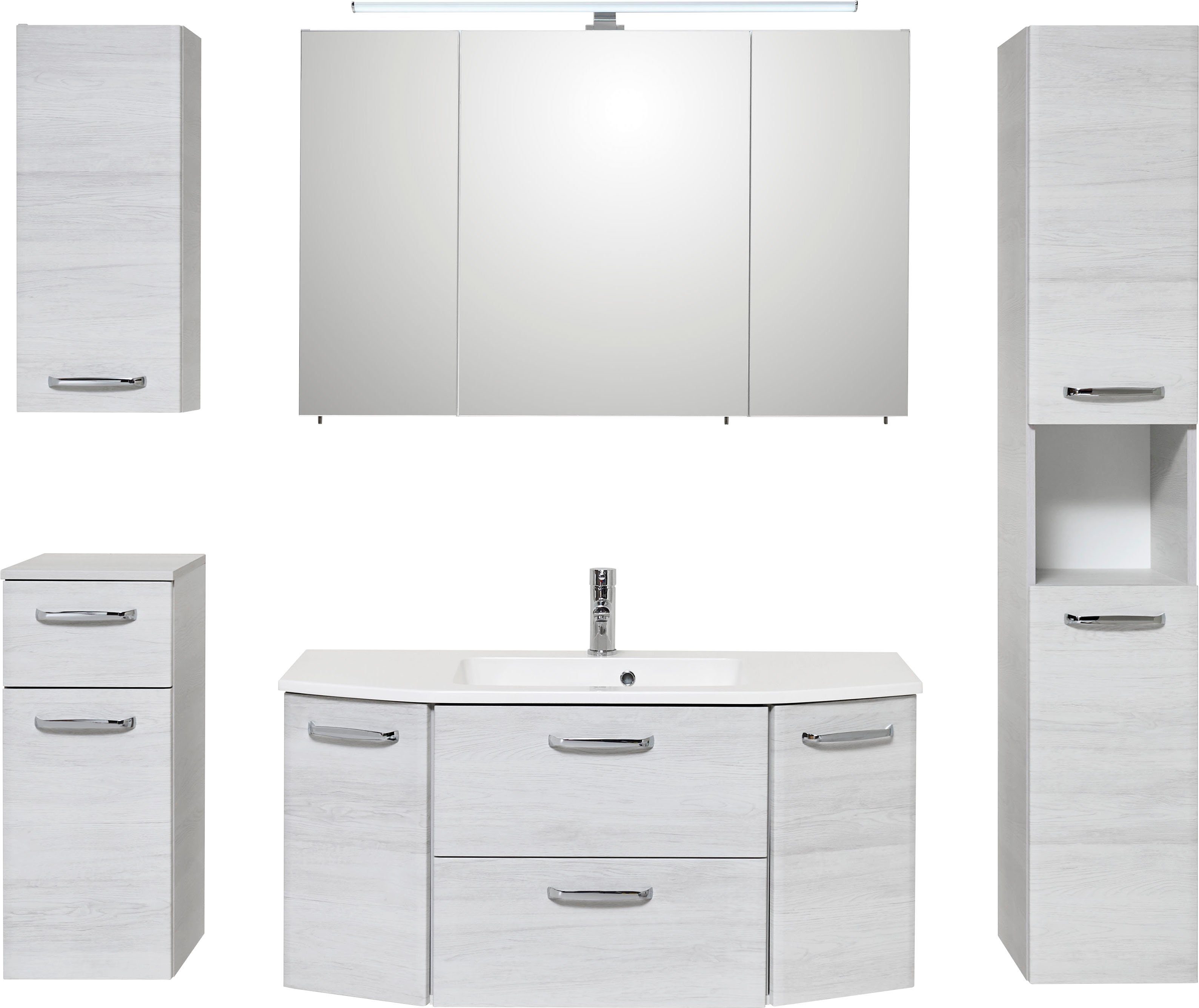 Saphir Badmöbel-Set Quickset 936 5-teilig, Mineralmarmor-Waschtisch günstig online kaufen