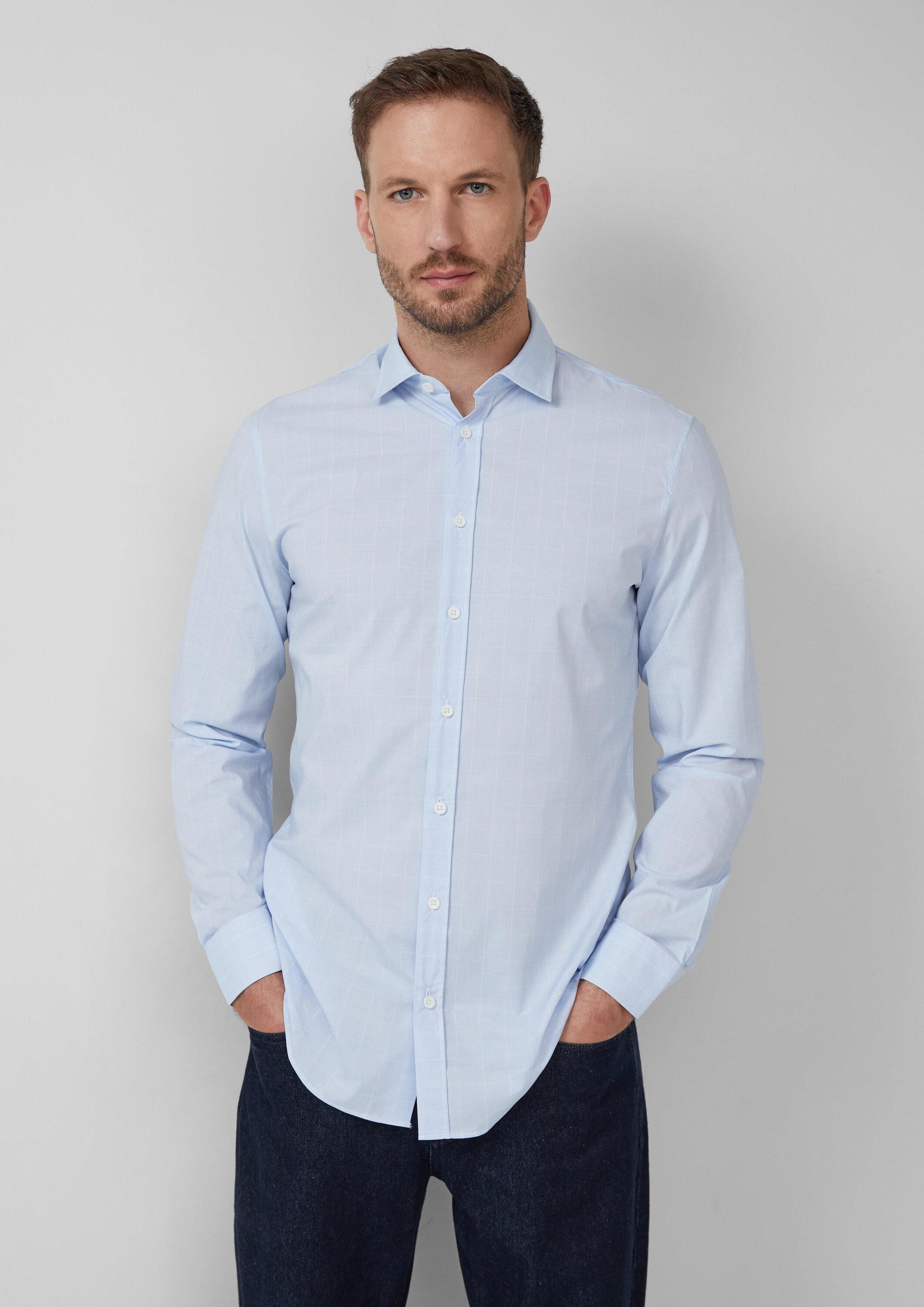 s.Oliver Langarmhemd Hemd Tailored Fit: Fein günstig online kaufen