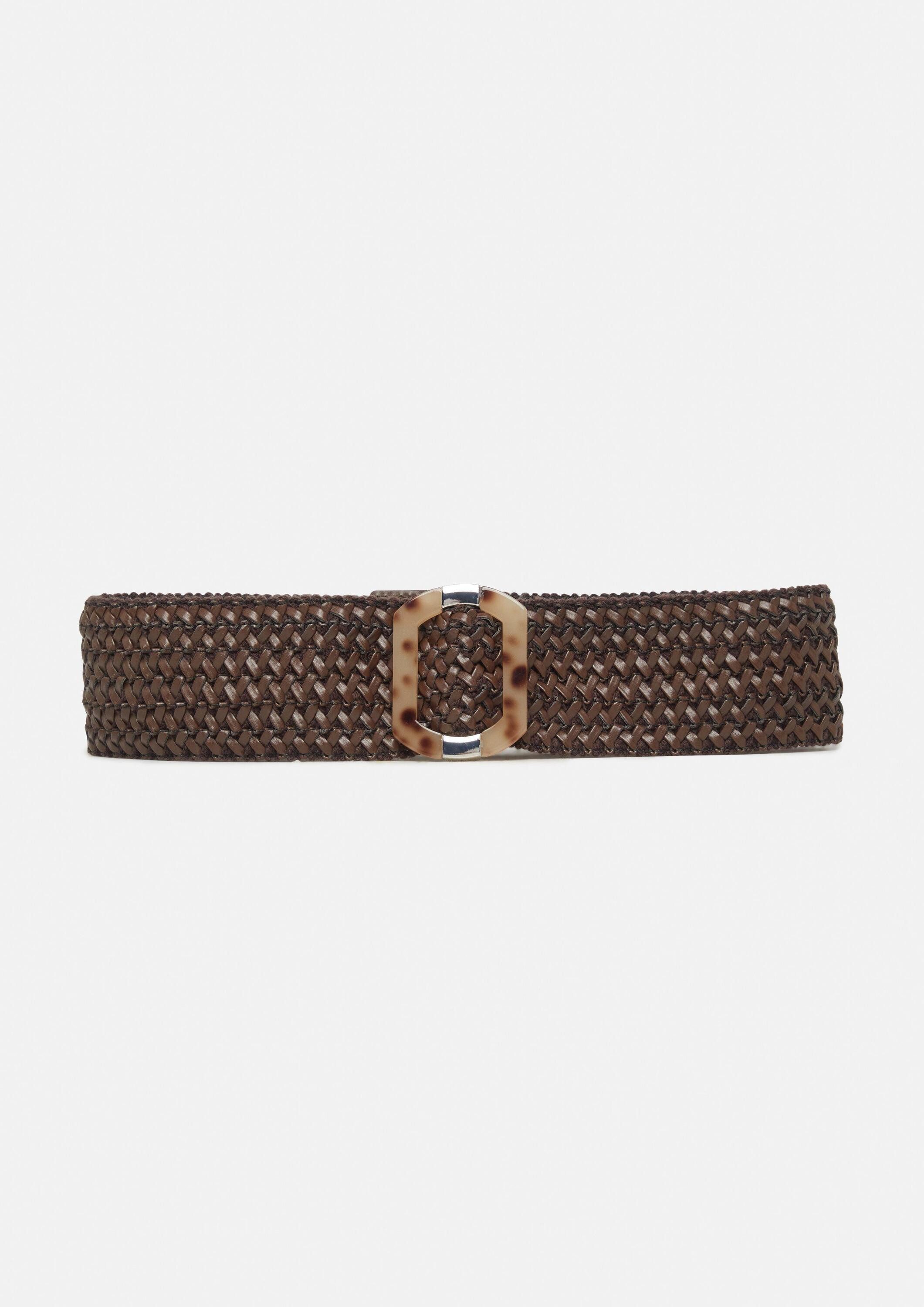 comma Ledergürtel Taillengürtel Elastischer Taillengürtel in Flechtoptik günstig online kaufen