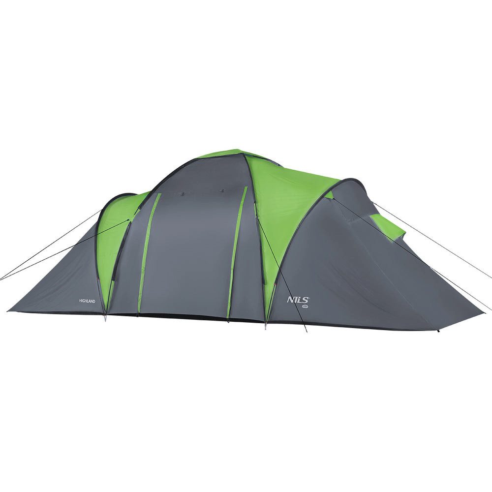NILS CAMP Faltzelt Campingzelt Trekkingzelt, Personen: 6 (1 tlg., 6-Personen), eräumiges Trekking- und Familienzelt für Camping