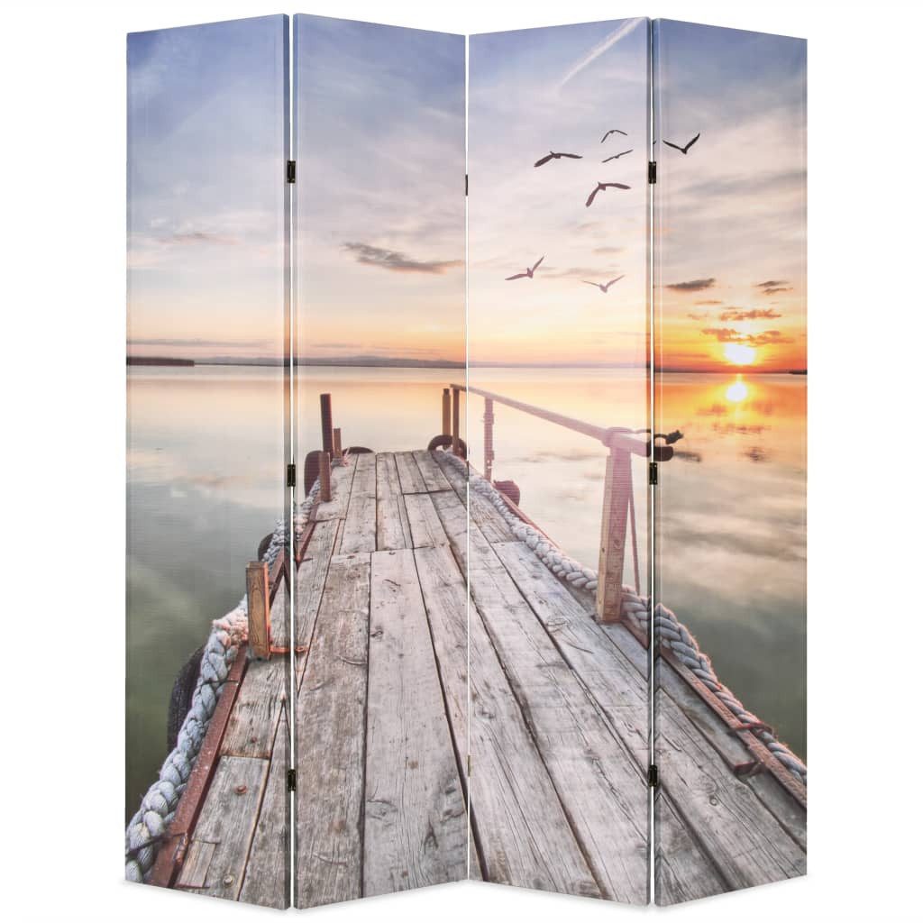 vidaXL Paravent 160 x 170 cm Raumteiler Paravent Trennwand spanische Wand klappbar 160