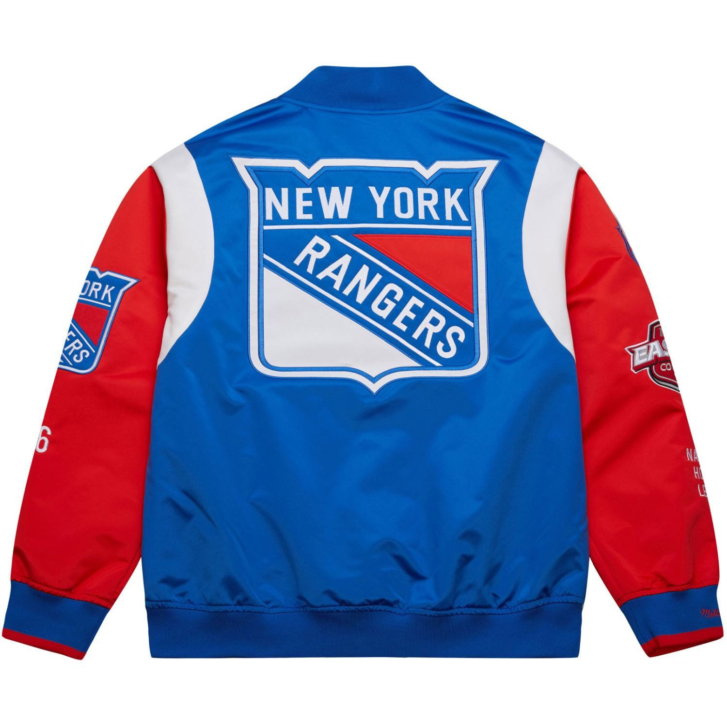 Mitchell & Ness Collegejacke Heavyweight Satin Jacket NHL New York Rangers