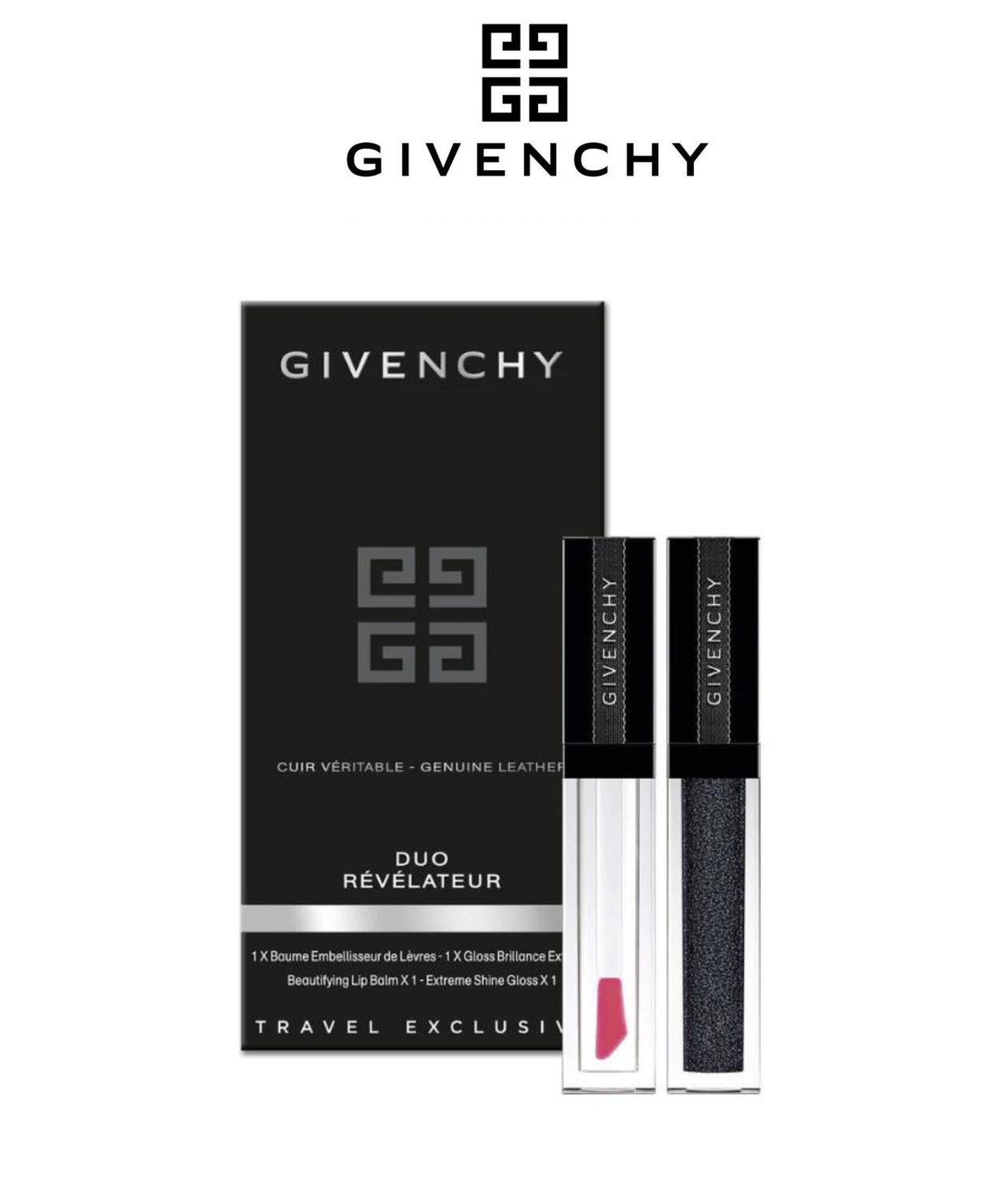 GIVENCHY Lipgloss-Set Duo Gloss Interdit Revelateur, 2-tlg., Ideal zum Reisen & Verschenken