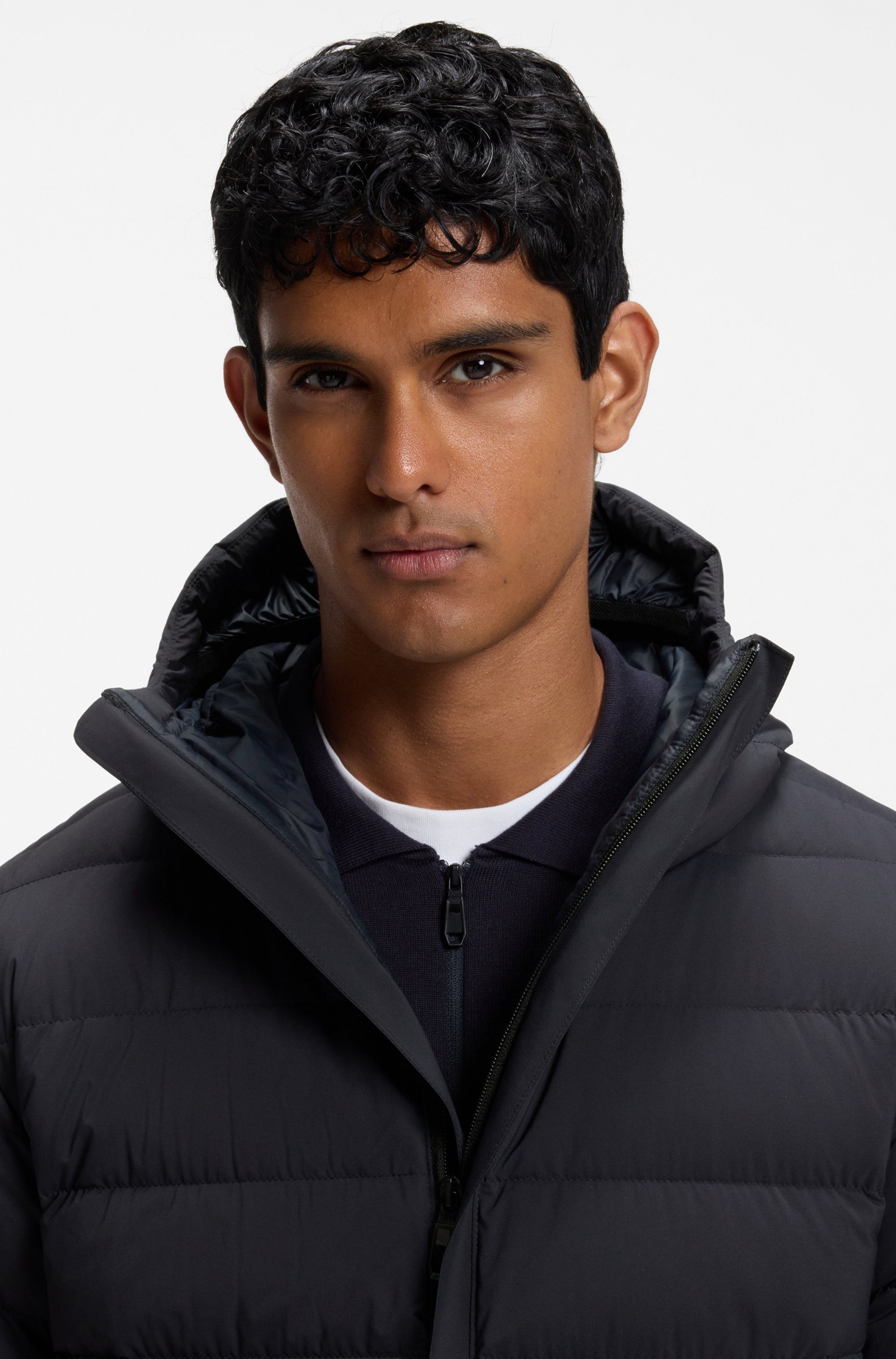 BOSS GREEN Steppjacke OW Riplite JT HD abenehmbare Kapuze wasserabweisend regular fit, 4-Wege Stretch – Bild 3 von 5
