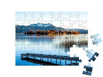 puzzleYOU Puzzle Der berühmte Chiemsee in Bayern, Deutschland, 48 Puzzleteile, puzzleYOU-Kollektionen Bayern, Chiemsee