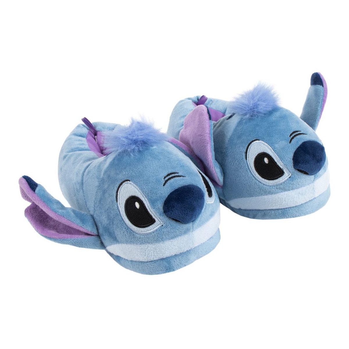 Cerda Disney Stitch Pantoffeln – weiche Hausschuhe mit 3D-Kopf Pantoffel