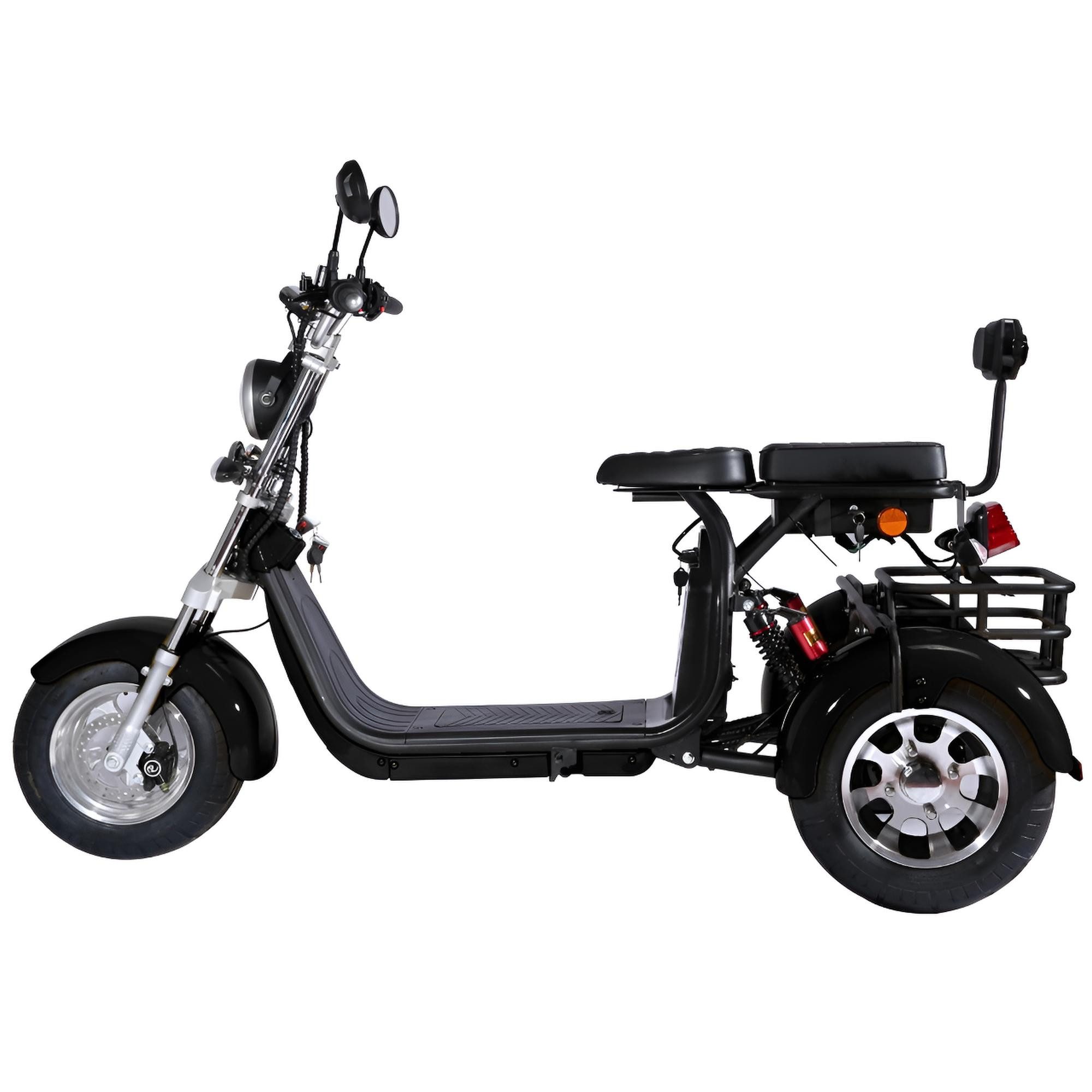 TZIpower electric scooter/trike with road approval, 2000W, 60V, 40AH, 45km/h, COC EEC, 2000 W, 45 km/h