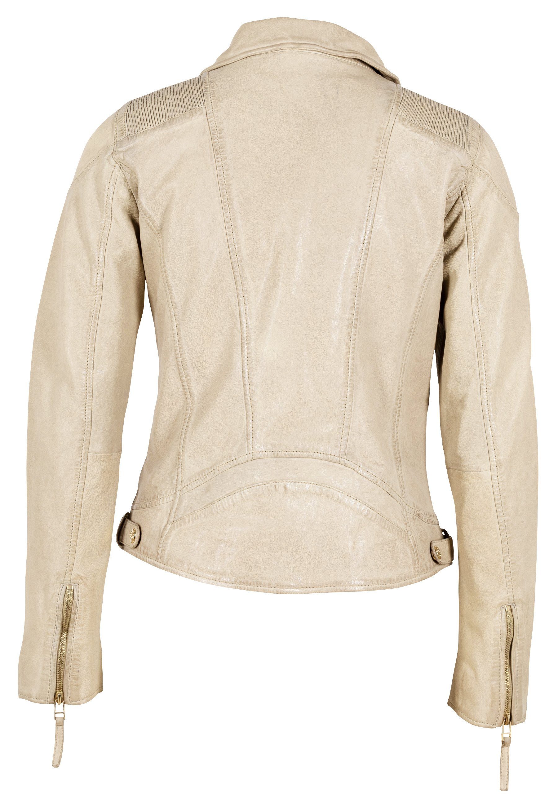 Gipsy Lederjacke GWHazil LRACV LIGHT BEIGE | Übergangsjacken