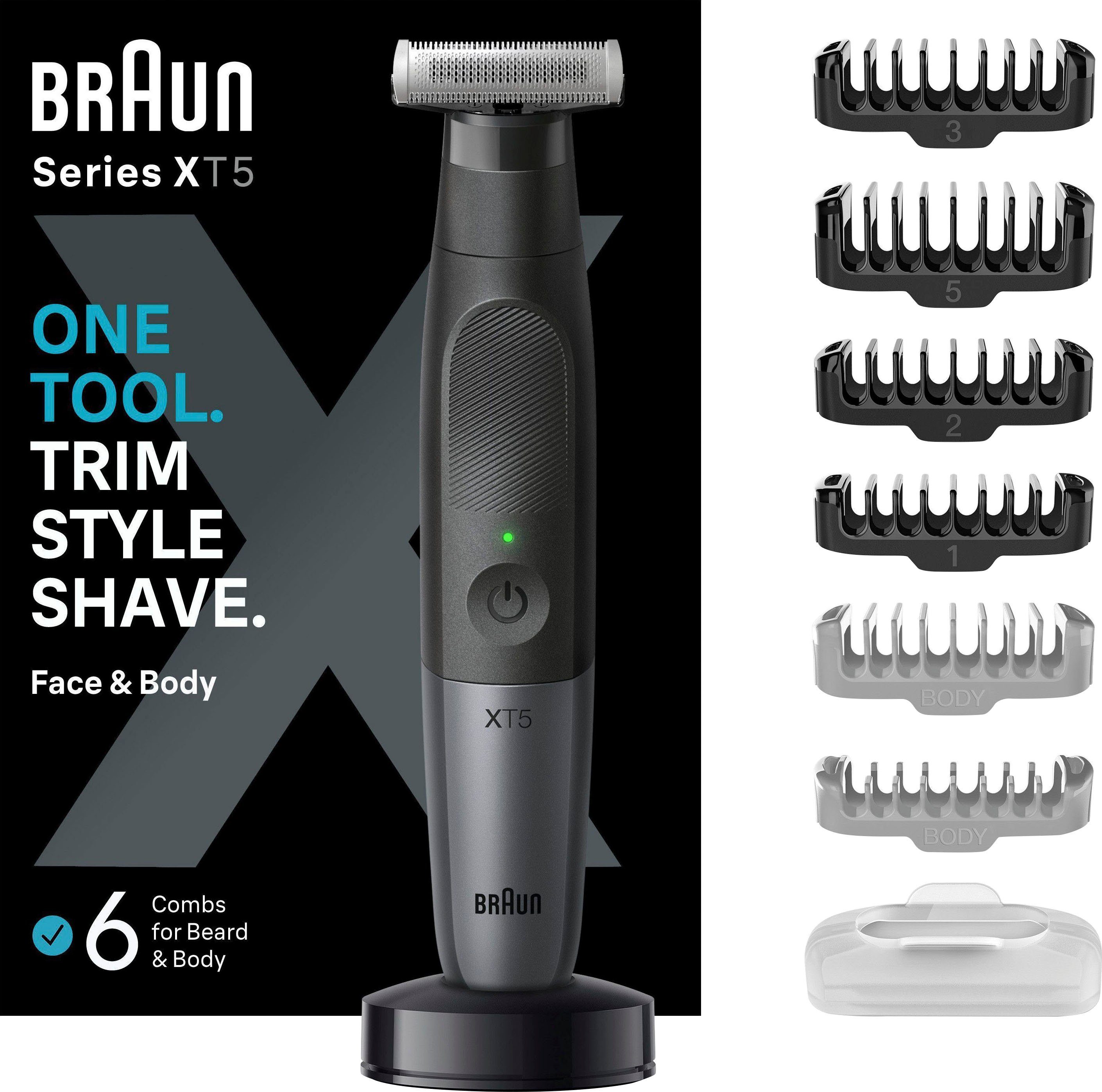 Braun Haarschneider Series X XT5300, wasserdicht, 4D-Flex-Klinge | Haarschneider