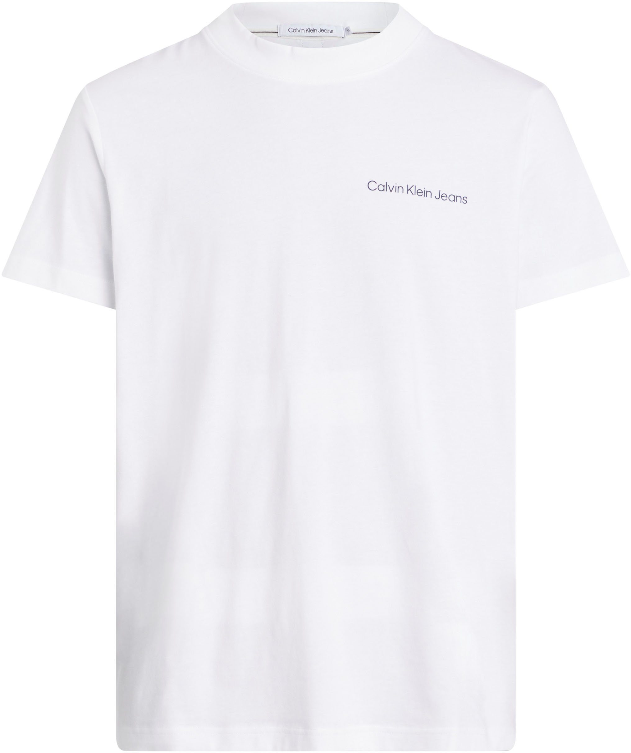 Calvin Jeans TAPE T-Shirt TEE Bright LOGO Klein White
