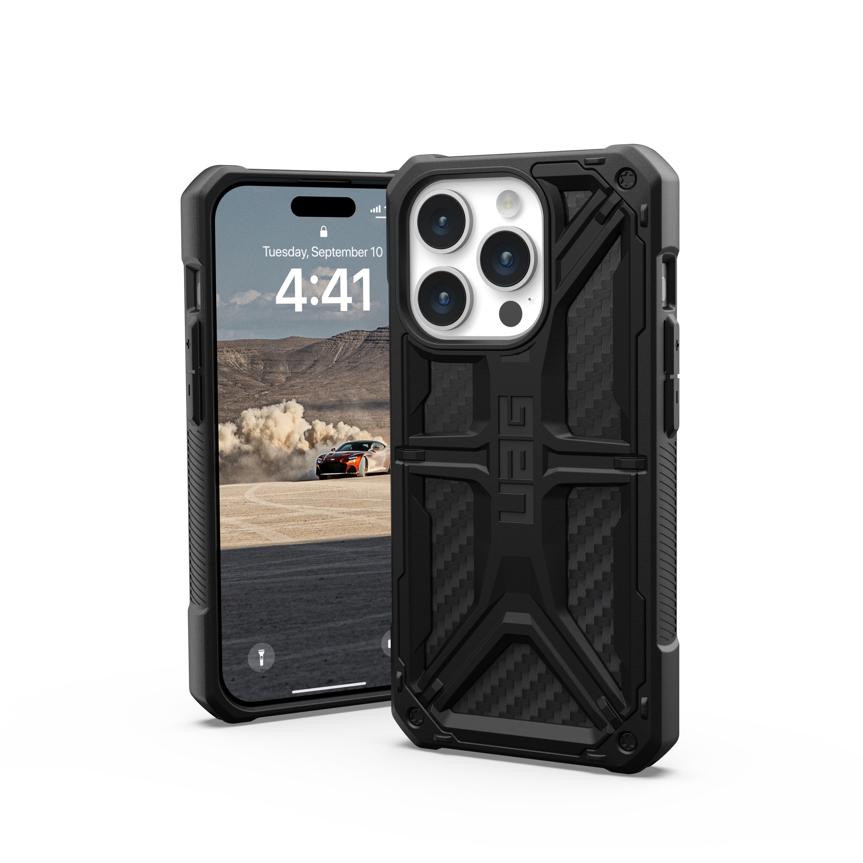 UAG Handyhülle Monarch - iPhone 15 Pro Hülle, [Wireless-Charging kompatibel, Fallschutz nach Militärstandard]