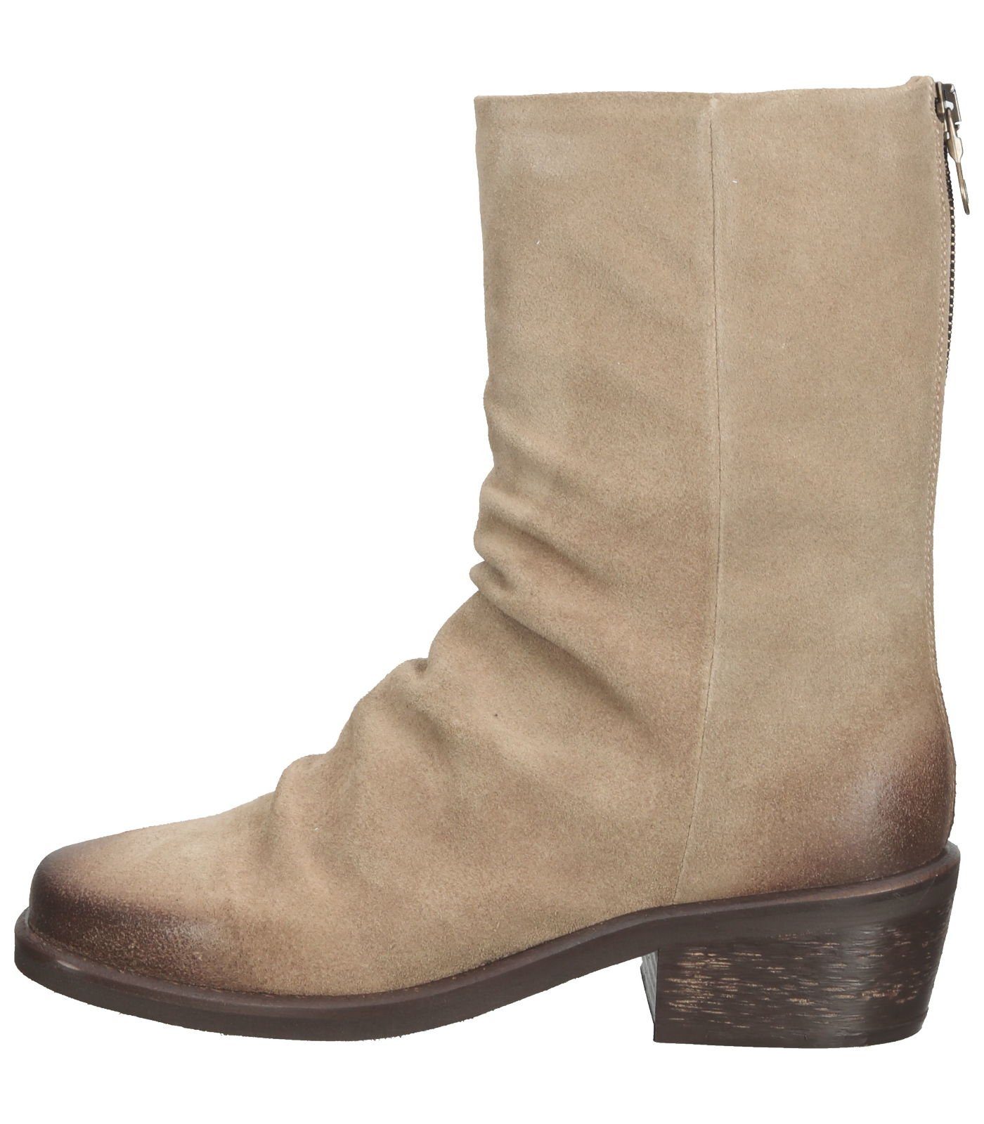 Lazamani Stiefelette Stiefelette Veloursleder Taupe