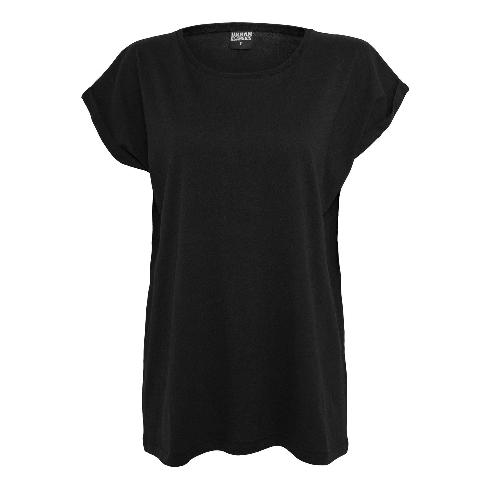 URBAN T-Shirt Ladies Shoulder black Extended black TB771 Extended - Shoulder CLASSICS Tee