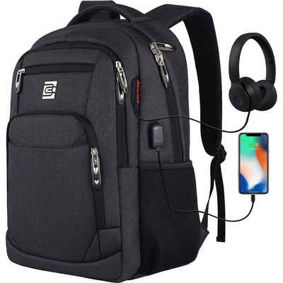 GelldG Laptoprucksack Groß Rucksack Herren 46L Wasserdicht 20 Zoll Laptoptasche