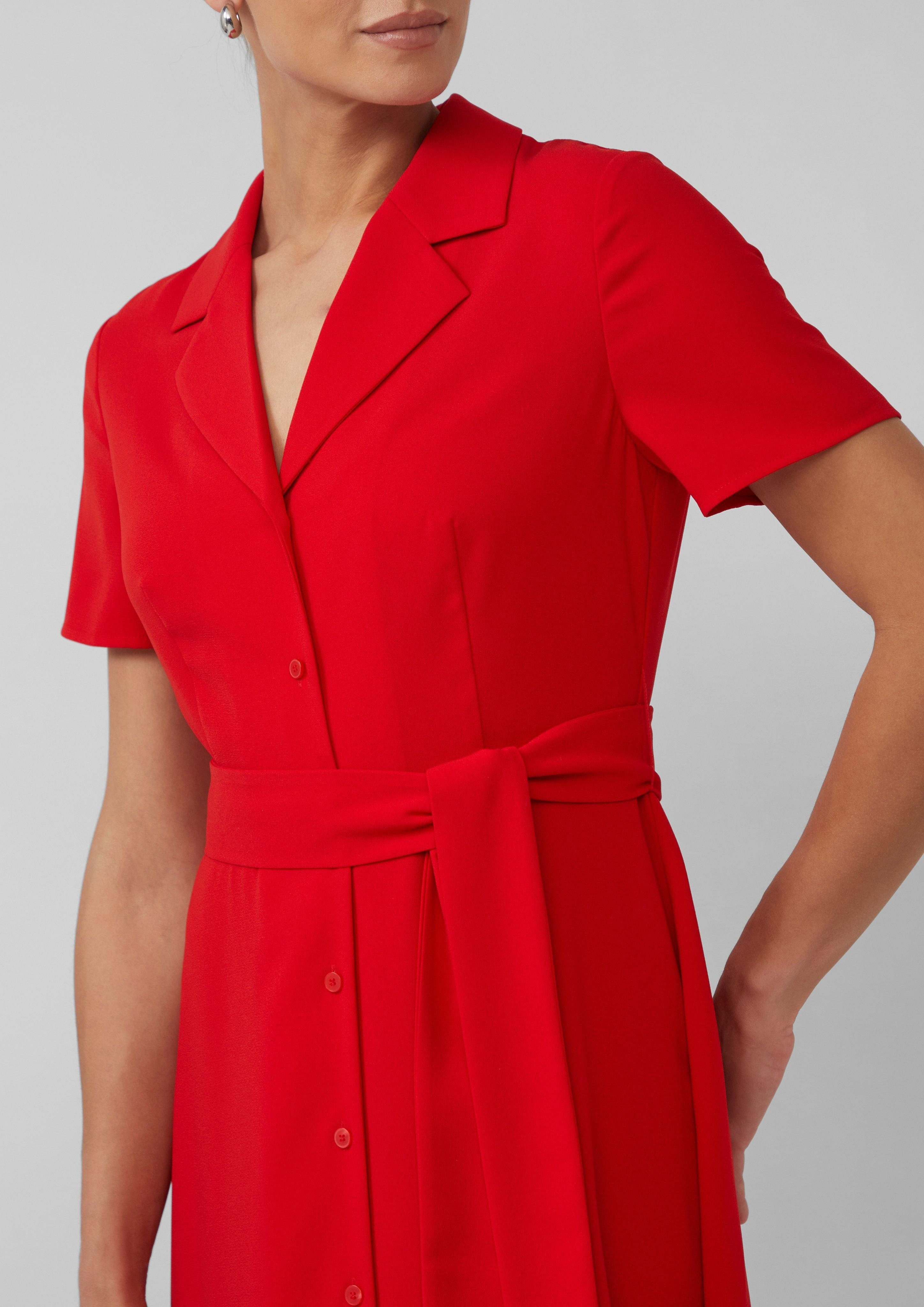 s.Oliver BLACK LABEL Maxikleid Hemdblusenkleid mit günstig online kaufen