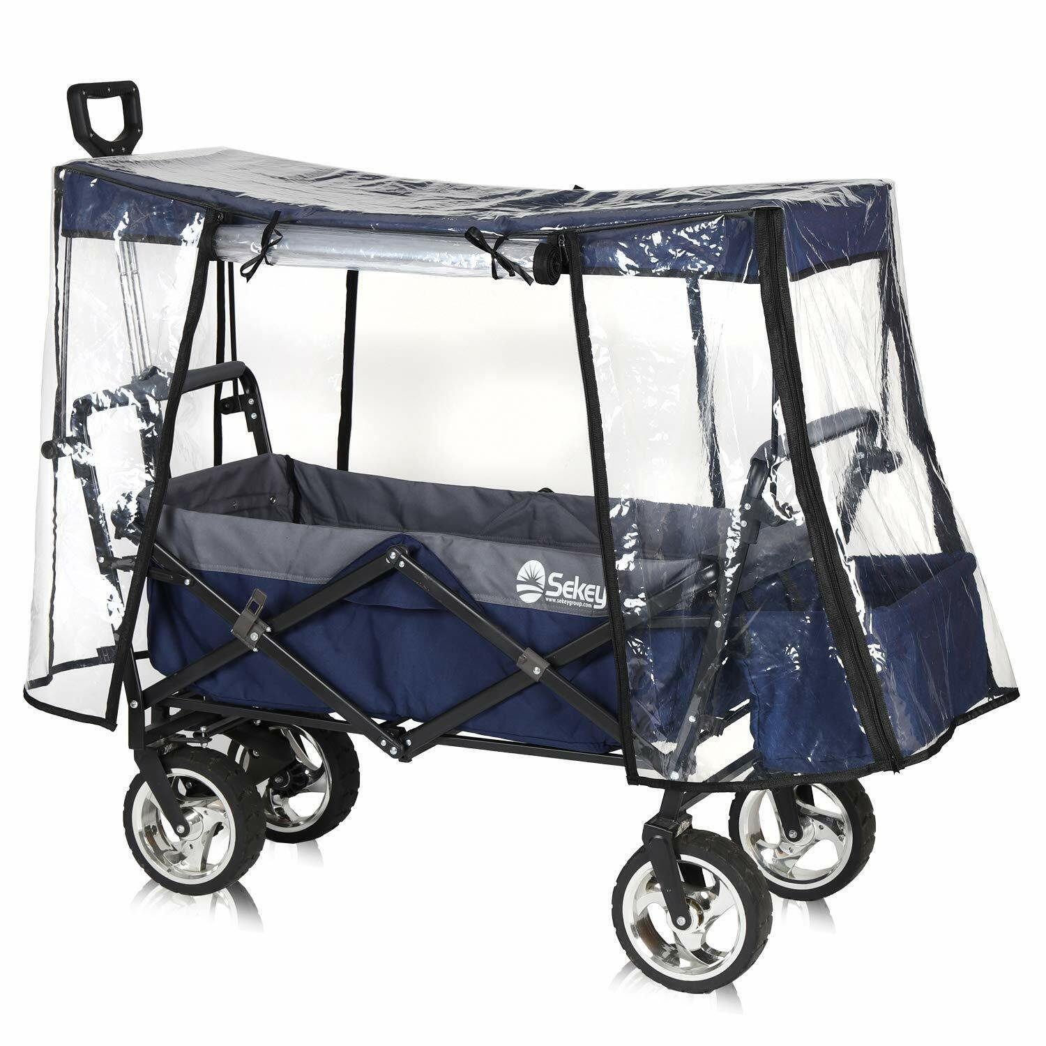 Sekey Kinderwagen-Regenschutzhülle Regenschutzhülle Schutzhülle für  Bollerwagen Faltbar - Wetterschutz