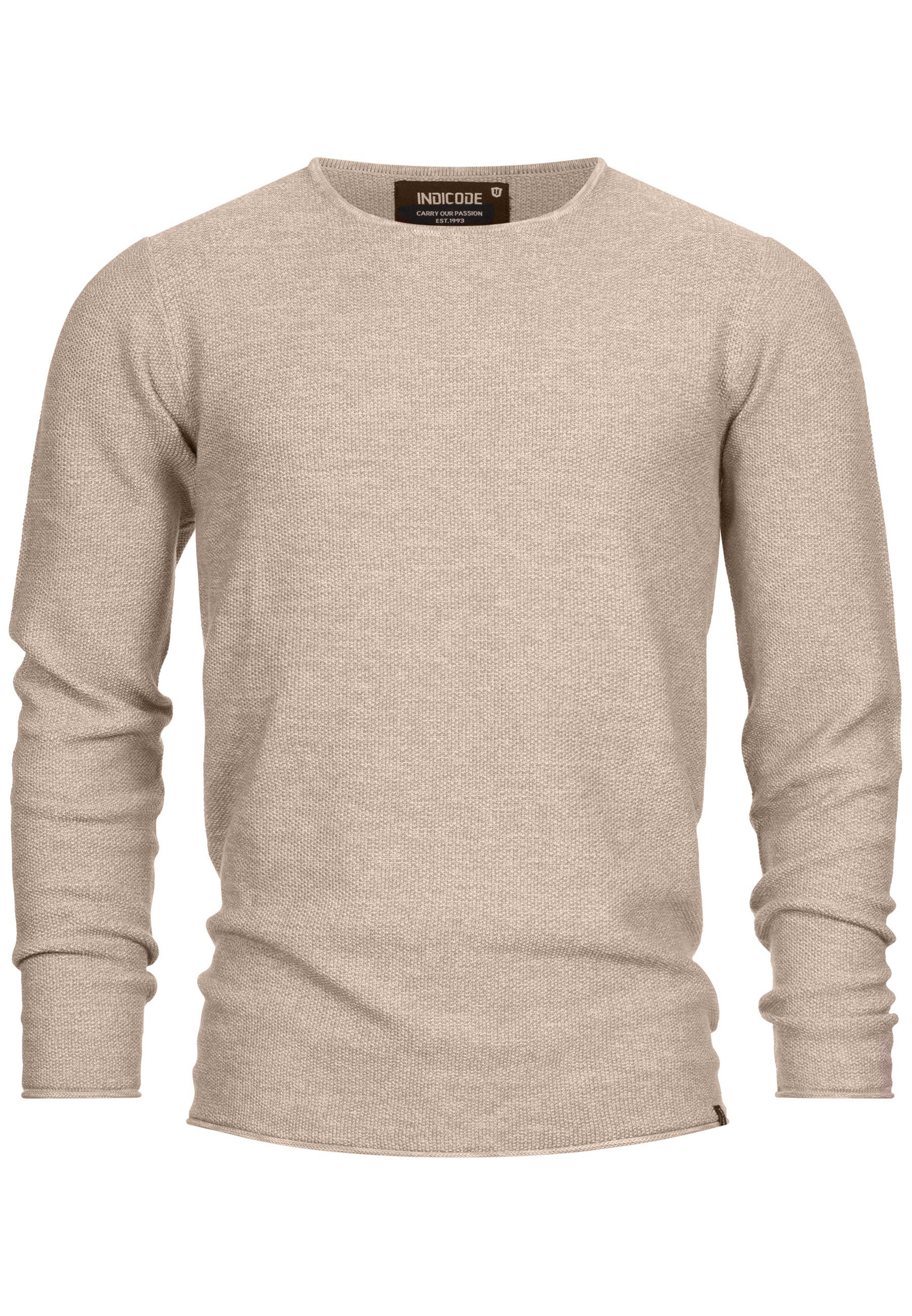 Indicode Strickpullover Loakim aus elastischer Baumwoll-Qualität, günstig online kaufen