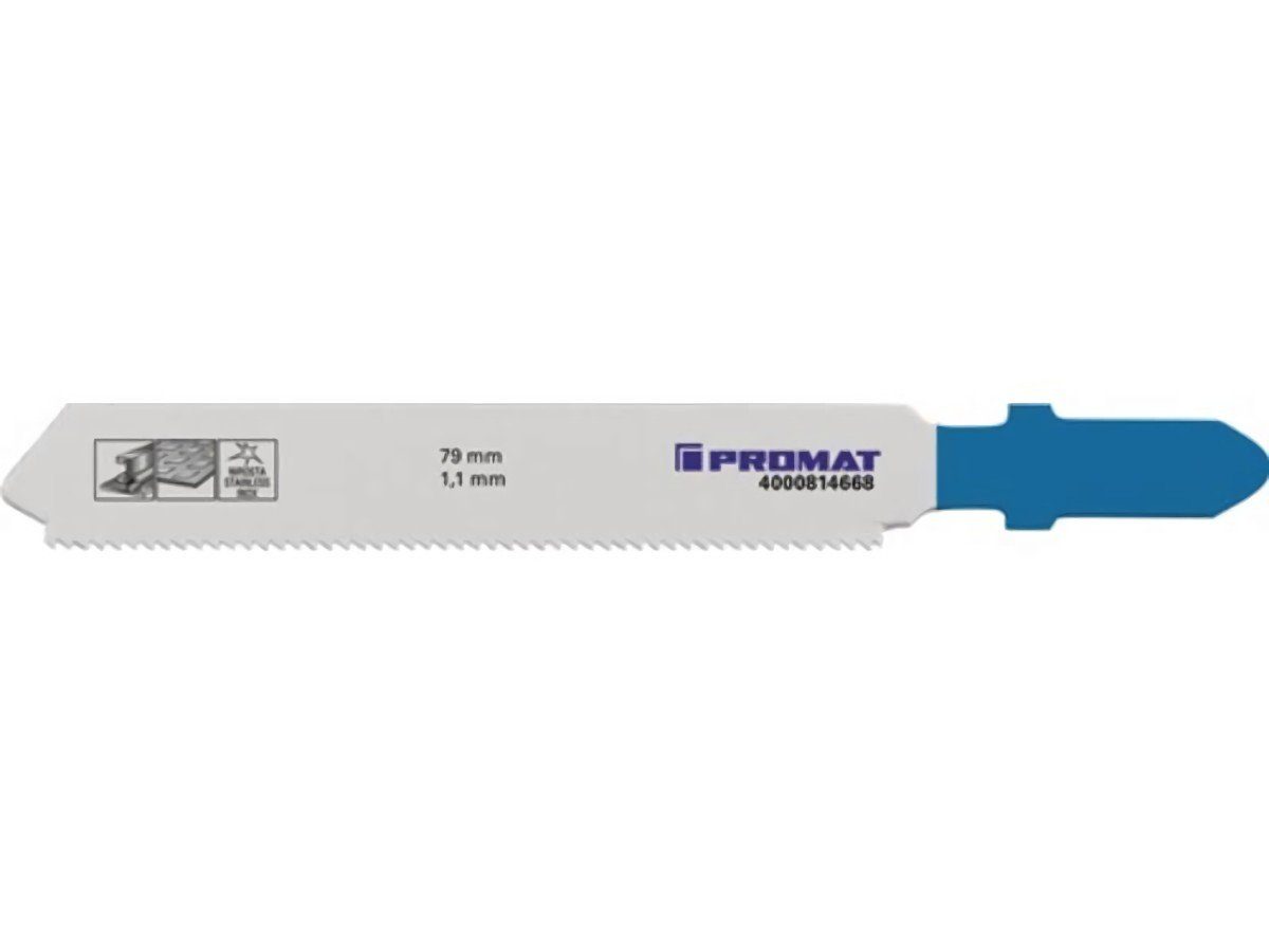 PROMAT aus HM le Zahnt.1,1mm PROMAT Stichsägeblatt St./Karte Stichsägeblatt Gesamt-L.79mm 2