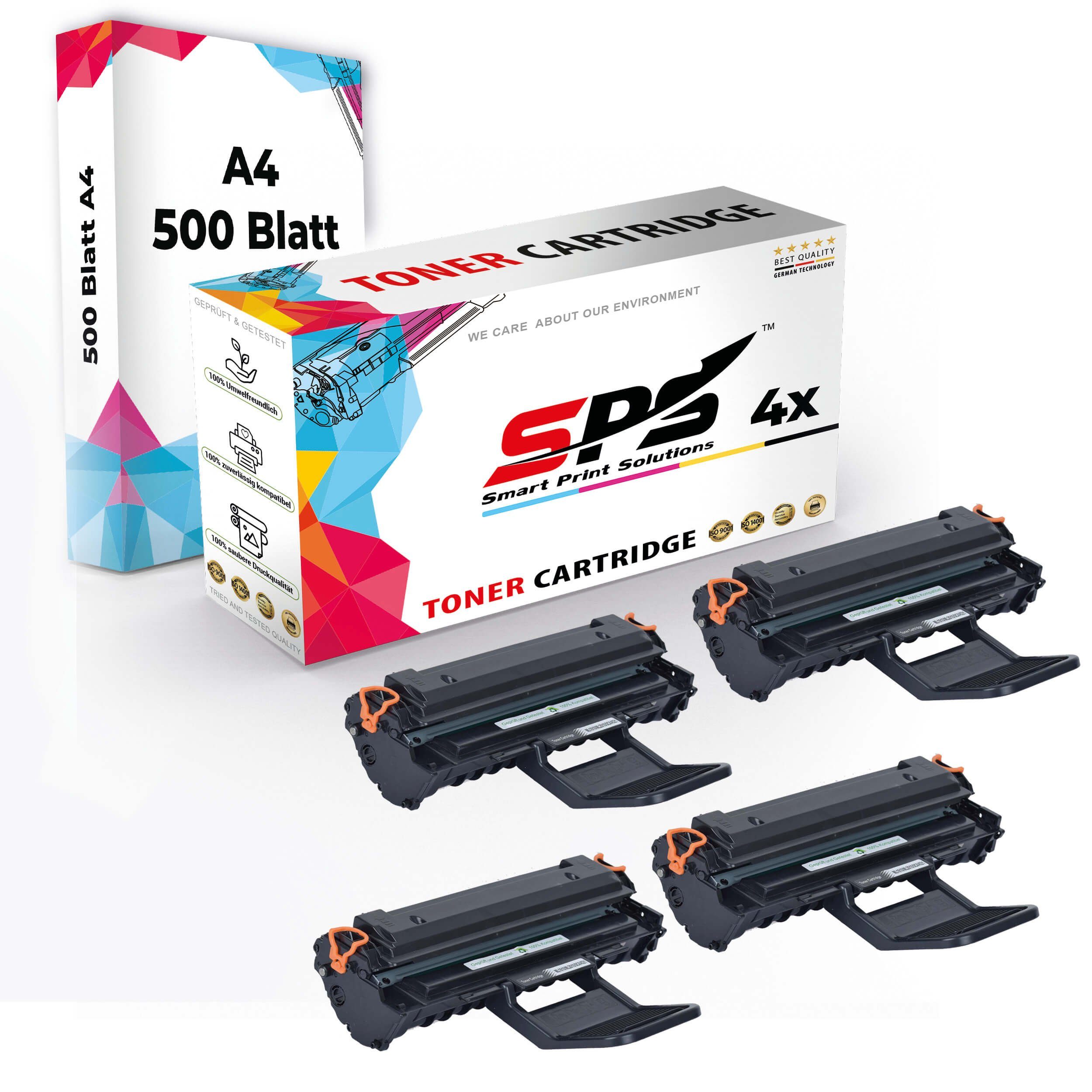 A4 + 4x Set Toner,1x Tonerkartusche SPS A4 Multipack Pack, Kompatibel, Druckerpapier) 4x (4er Druckerpapier