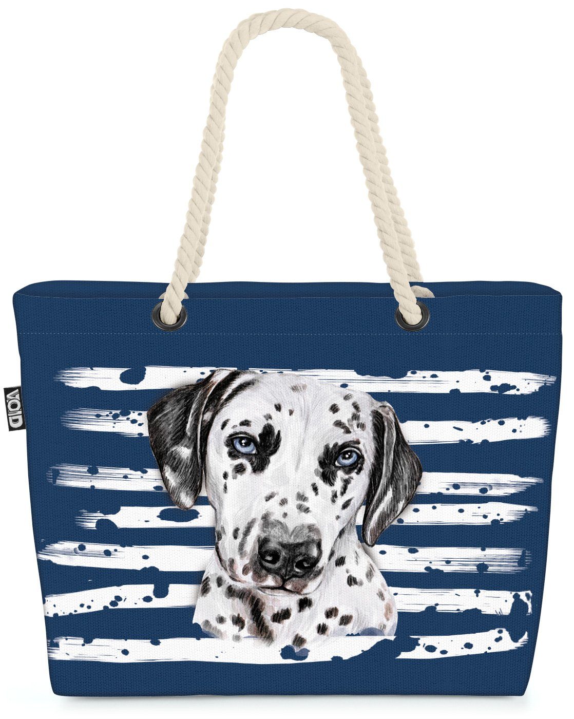 (1-tlg), Hund Hundetasche Haustier VOID Dalmatiner Strandtasche marineblau