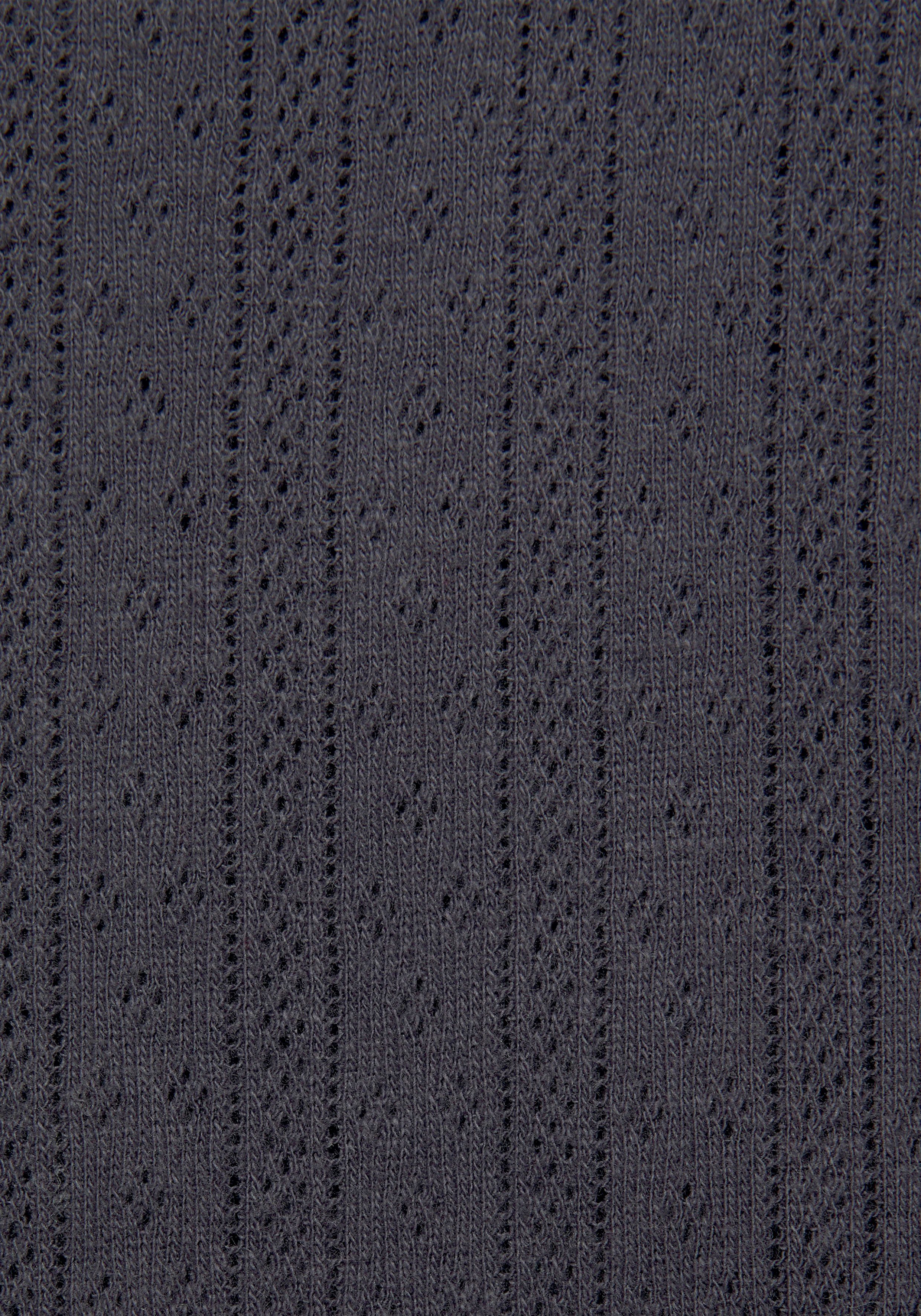 s.Oliver Pyjamaoberteil aus Ajour-Strick