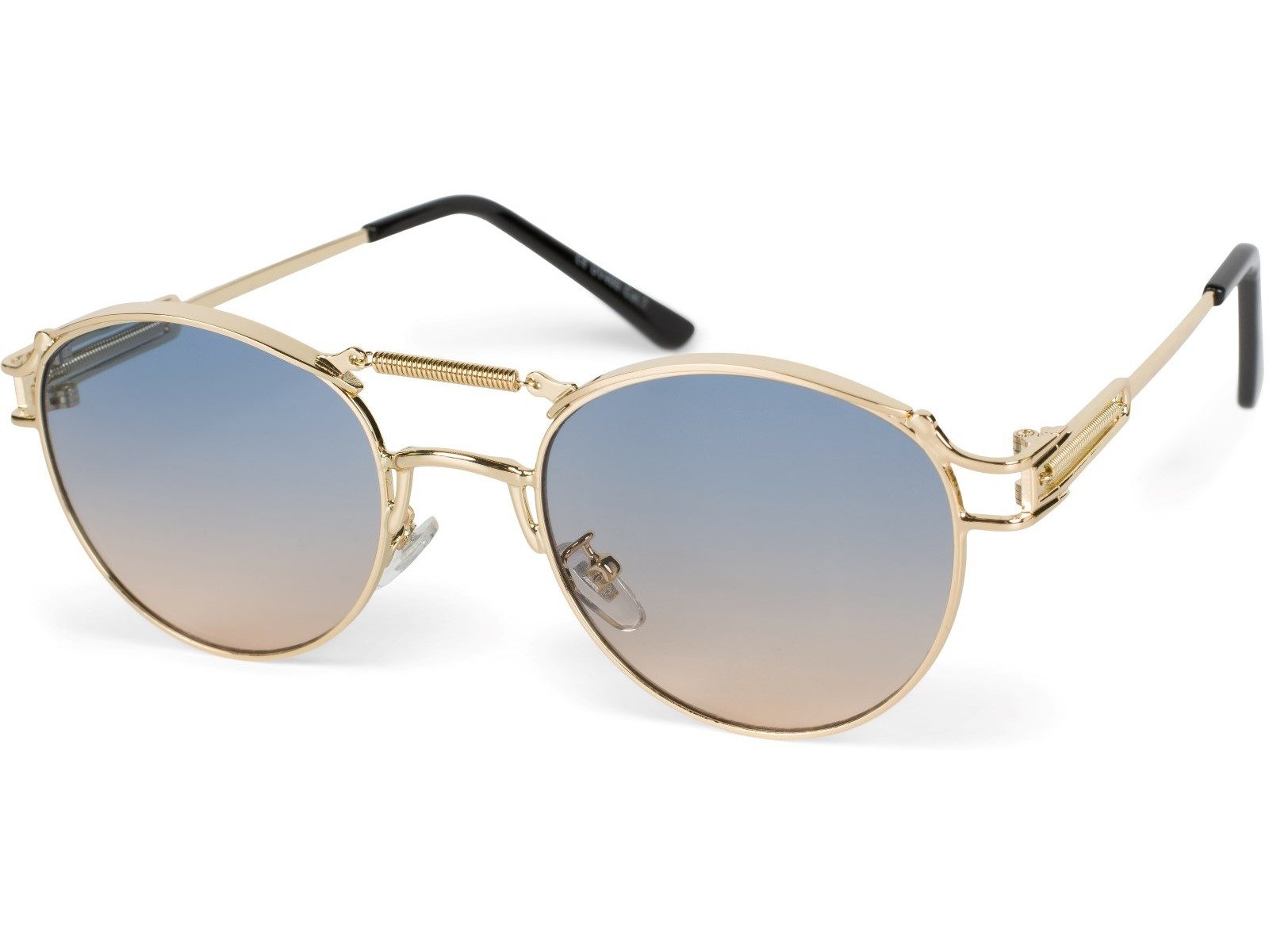 styleBREAKER Sonnenbrille Panto Sonnenbrille mit Federn (1-St) Gradient