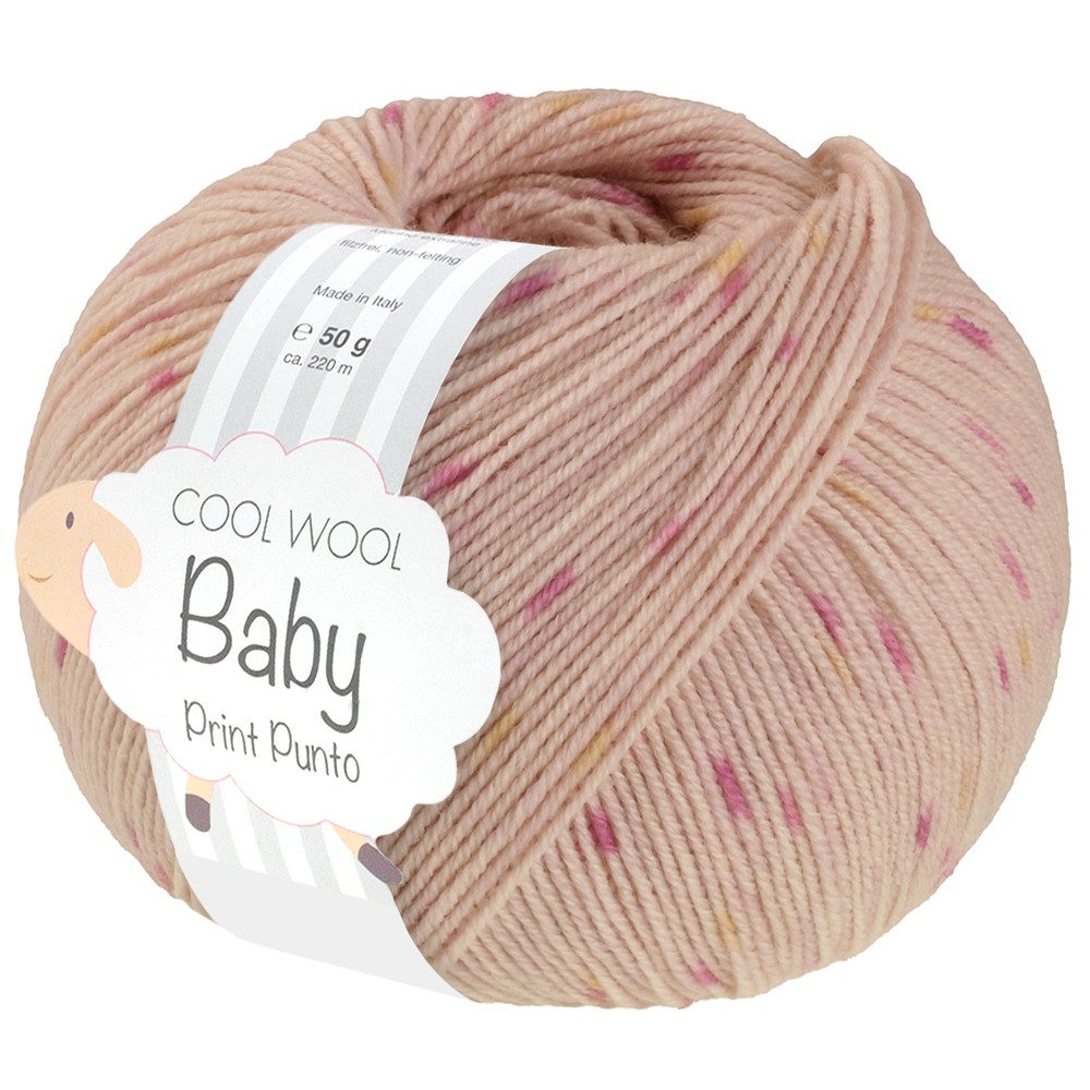 LANA GROSSA Cool Wool Baby Print Punto Häkelwolle, 220 m