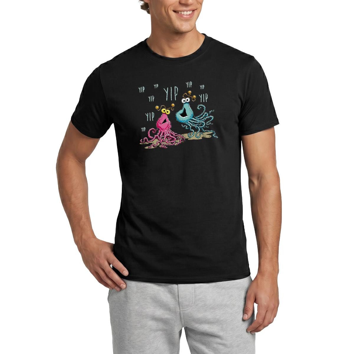 Spreadshirt T-Shirt Sesamstraße Yip Yip Alien Männer T-Shirt (1-tlg)