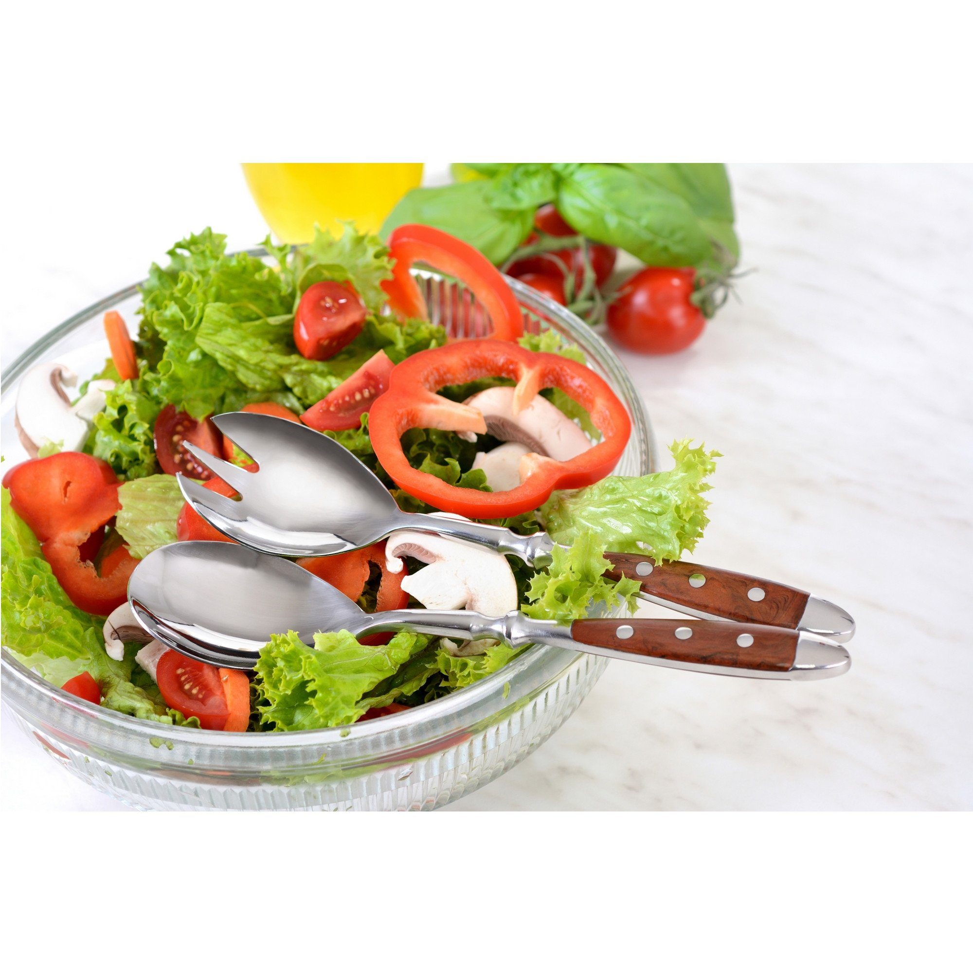 GRÄWE Vorlegebesteck GRÄWE Salatbesteck 2-tlg., Serie Nürnberg, braun